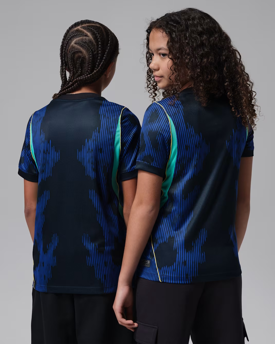 #童裝 Nike x Jordan Brazil 巴西 2026-27 作客童裝球迷版球衣 (可加印字章) IU1080