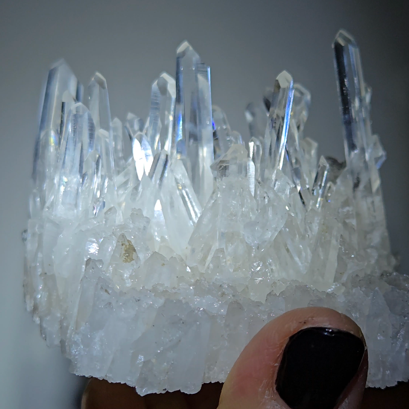 Lemurian needle quartz cluster from Colombia - LQ507