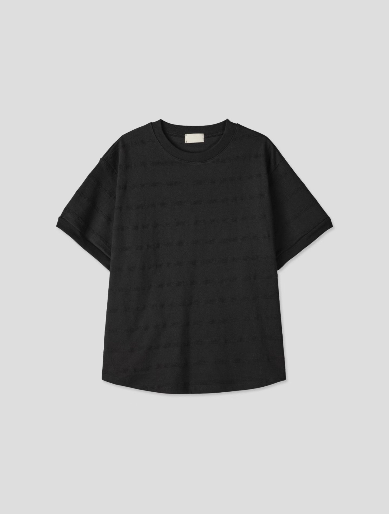 (Unisex )Tonal horizontal texture tee #top30