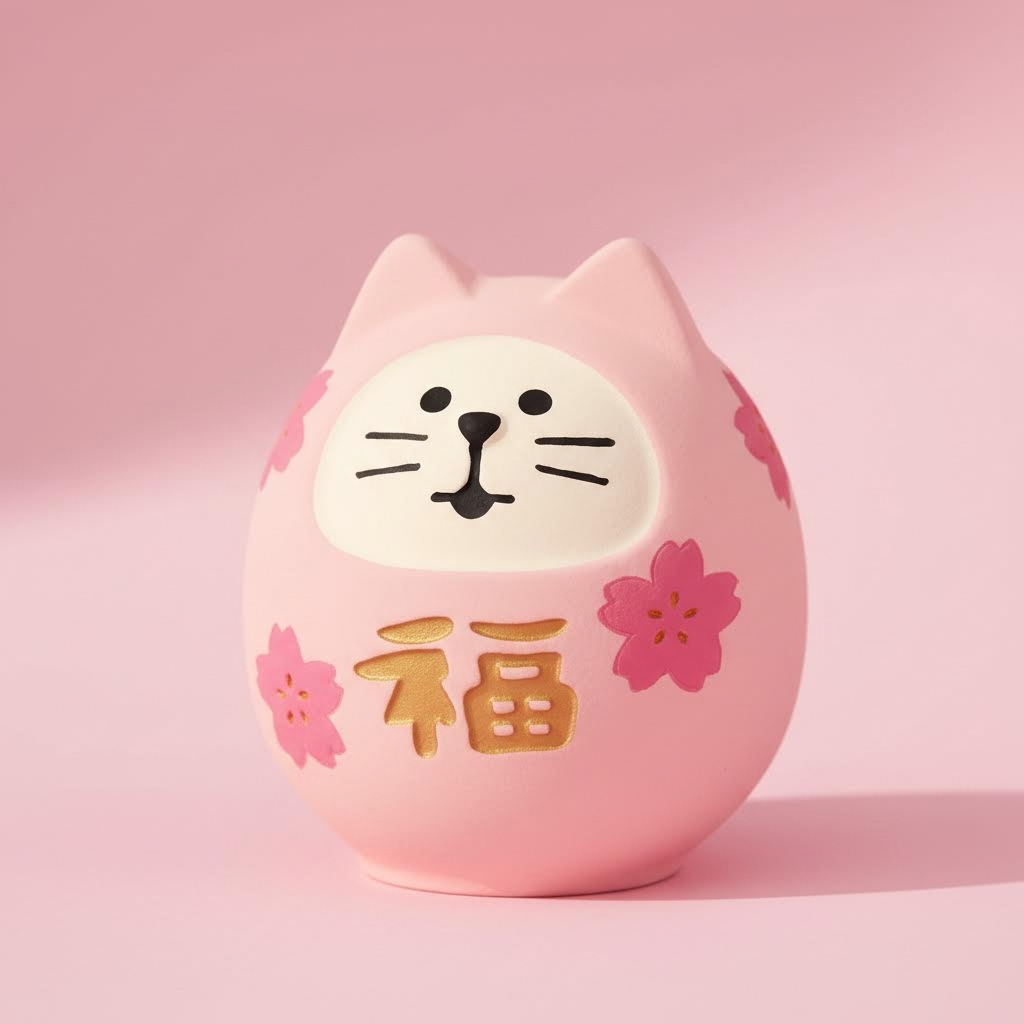 concombre - 招福系列裝飾擺設 (櫻花達摩貓款)