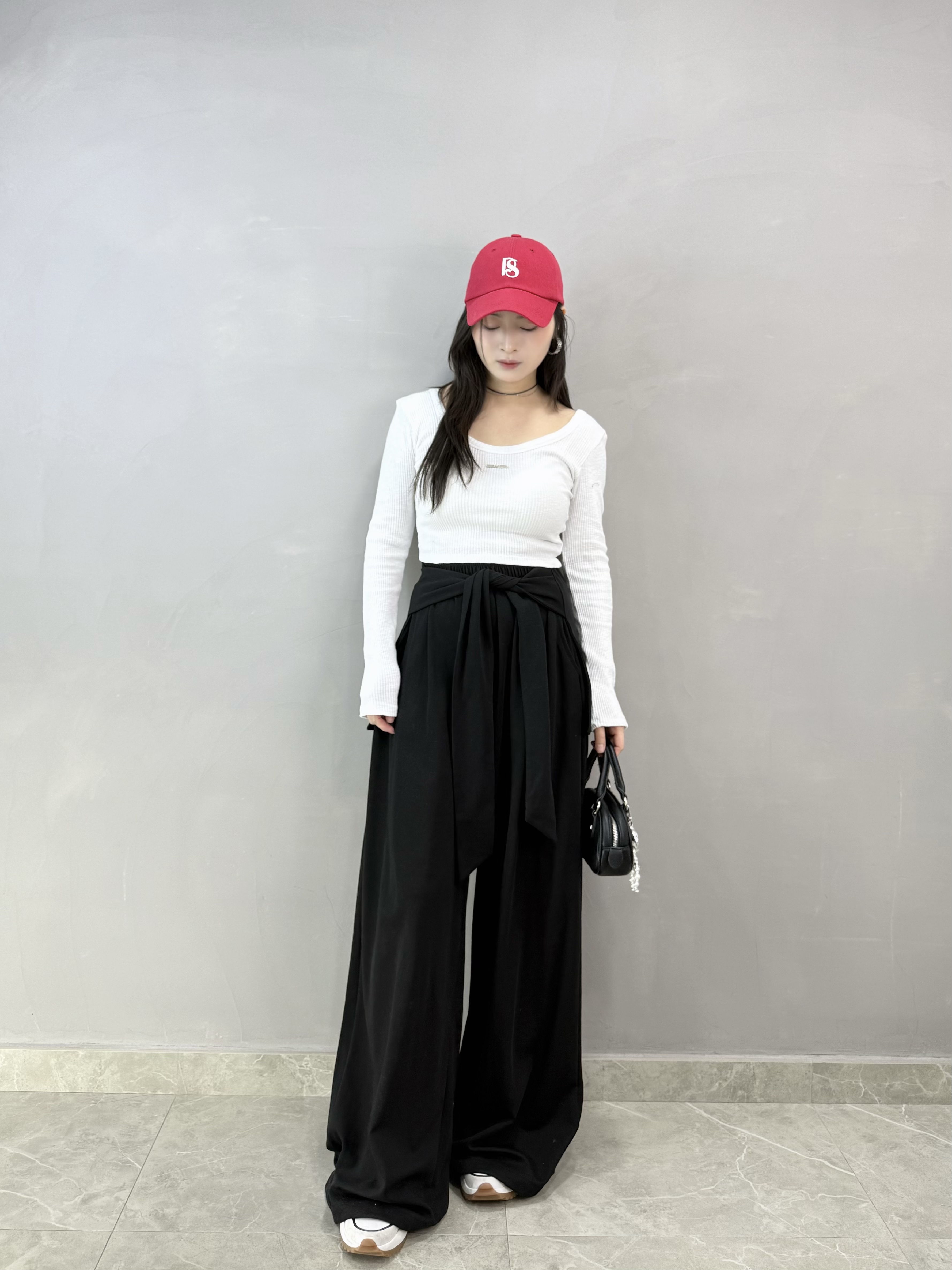 H66 綁腰兩著休閑褲（可束腳）