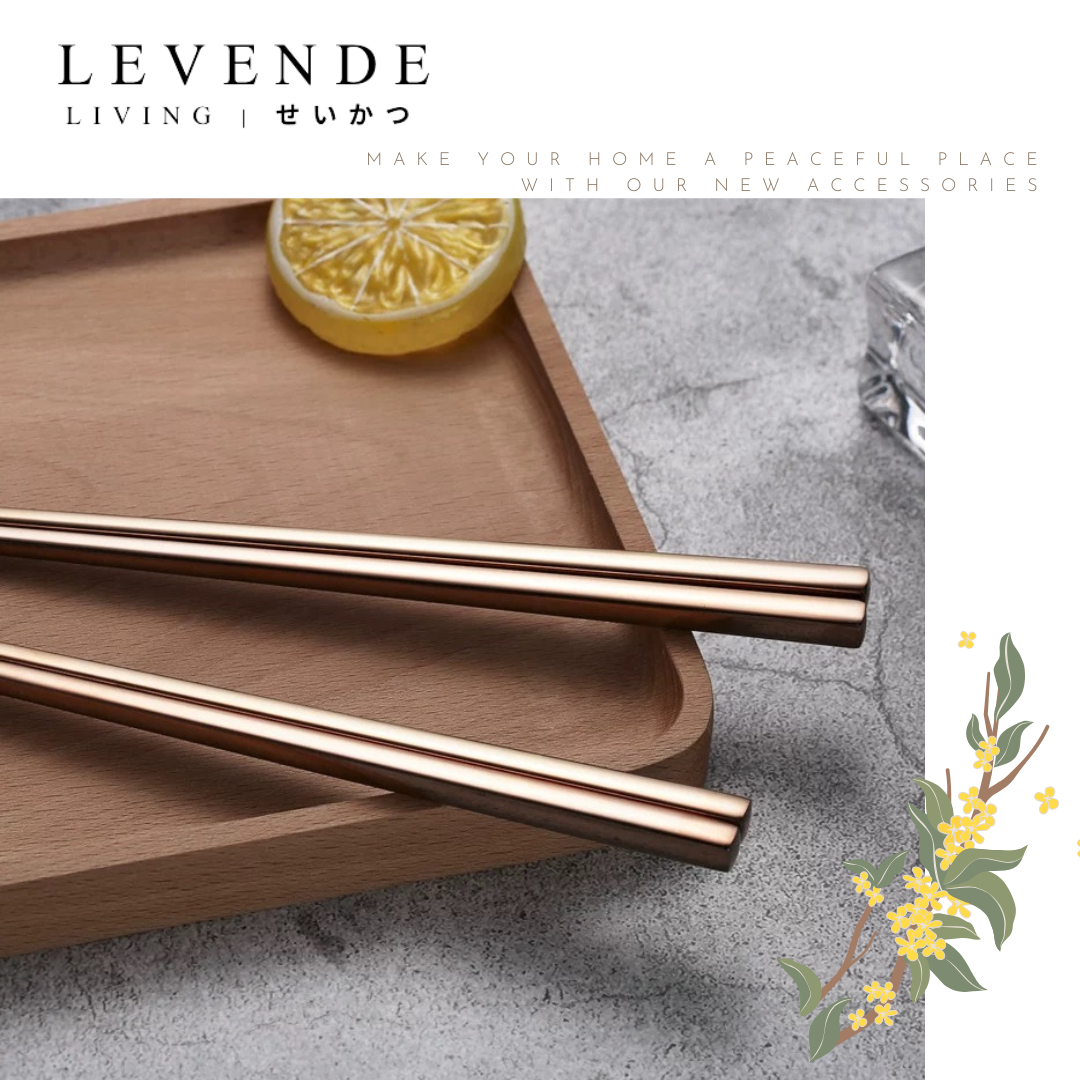  Levende 304不鏽鋼抗菌防滑筷子