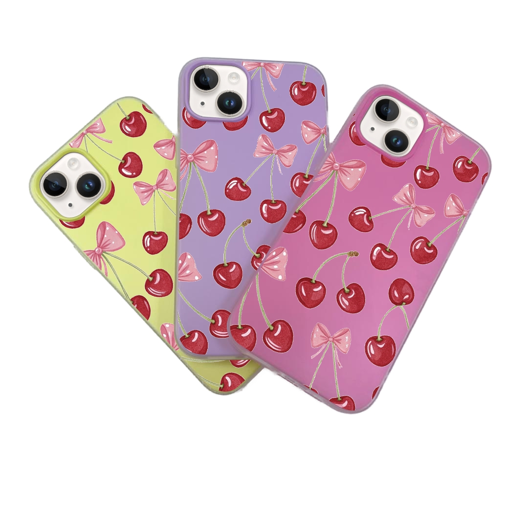 JELLY CASE PHONE FOR IPHONE - DESIGN CHERRY A