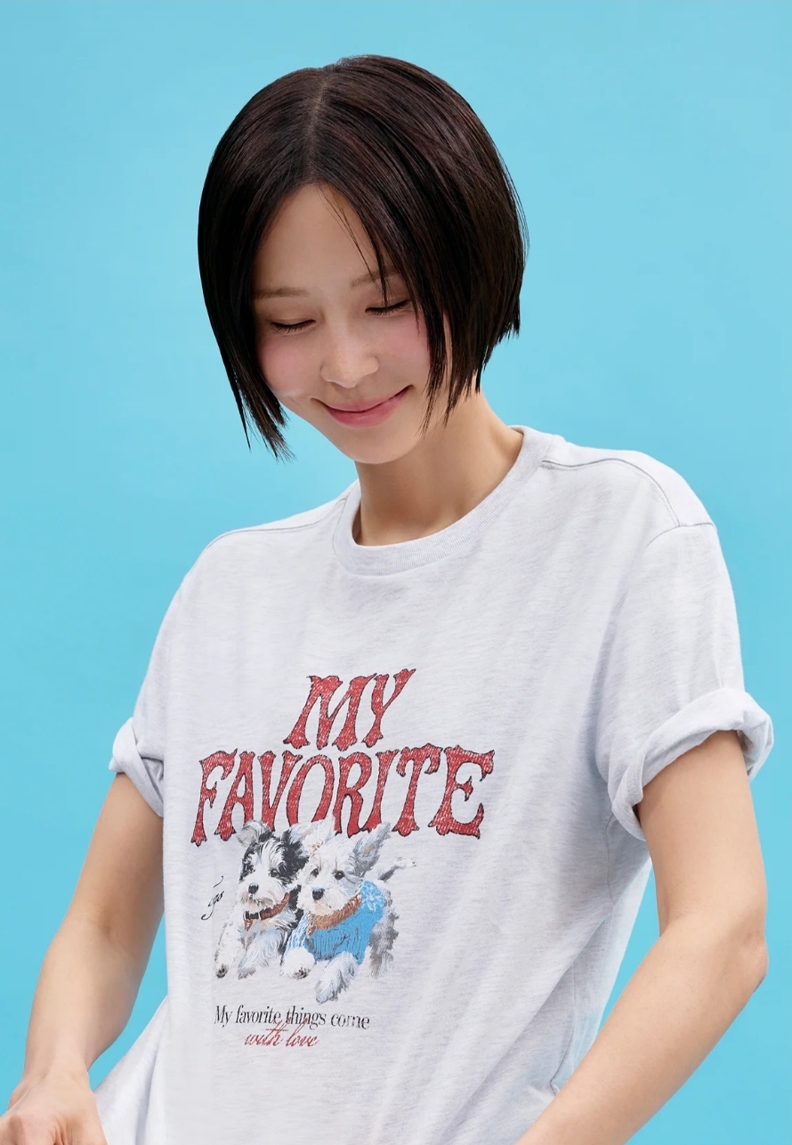 FILA Korea MY Favorite Puppy Tee⁠ 🐶(Uni Semi-Over Fit)