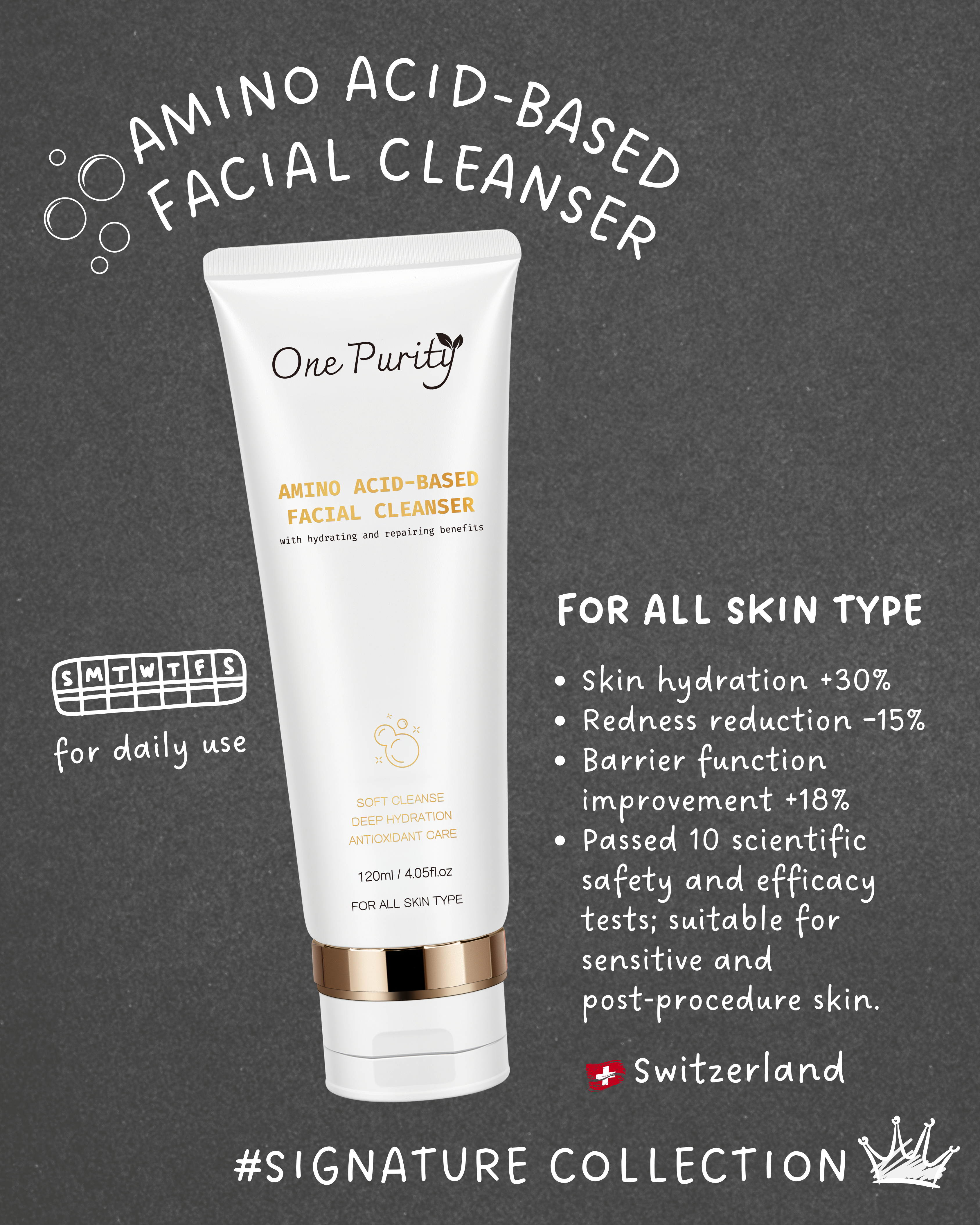 One Purity 皇牌氨基酸滋養潔面乳 120ml