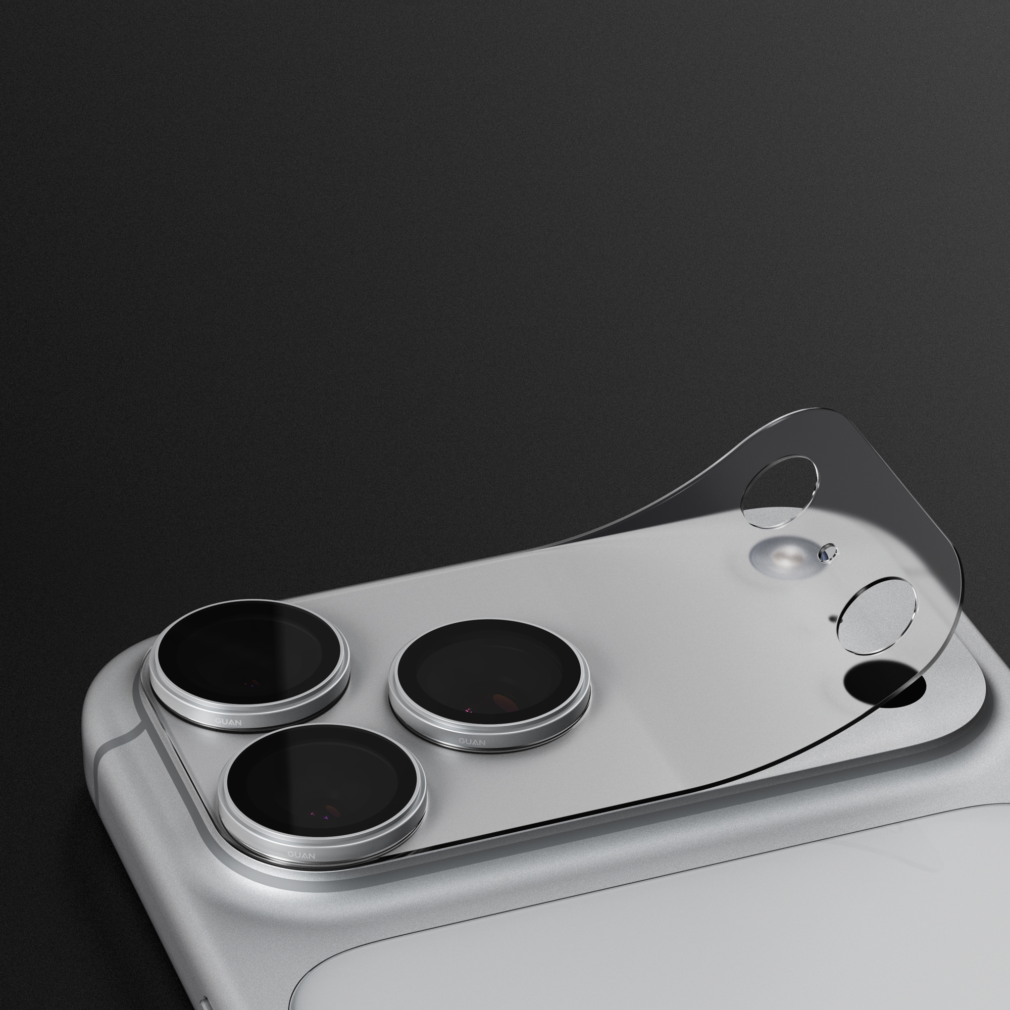 GUAN iPhone 18 series 頂級藍寶石鏡頭貼：莫氏 9H 超硬度抗刮防護