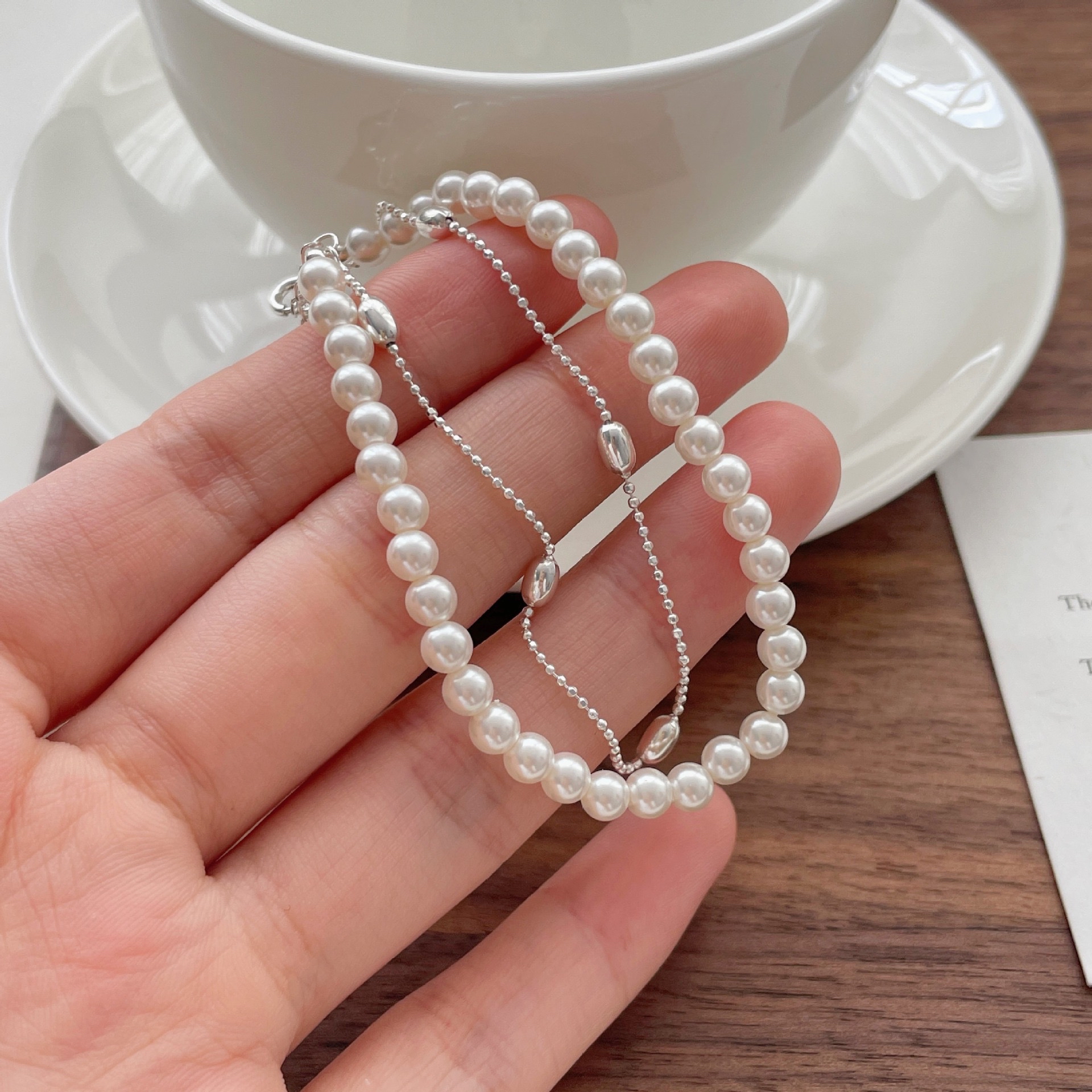 双层珍珠手链