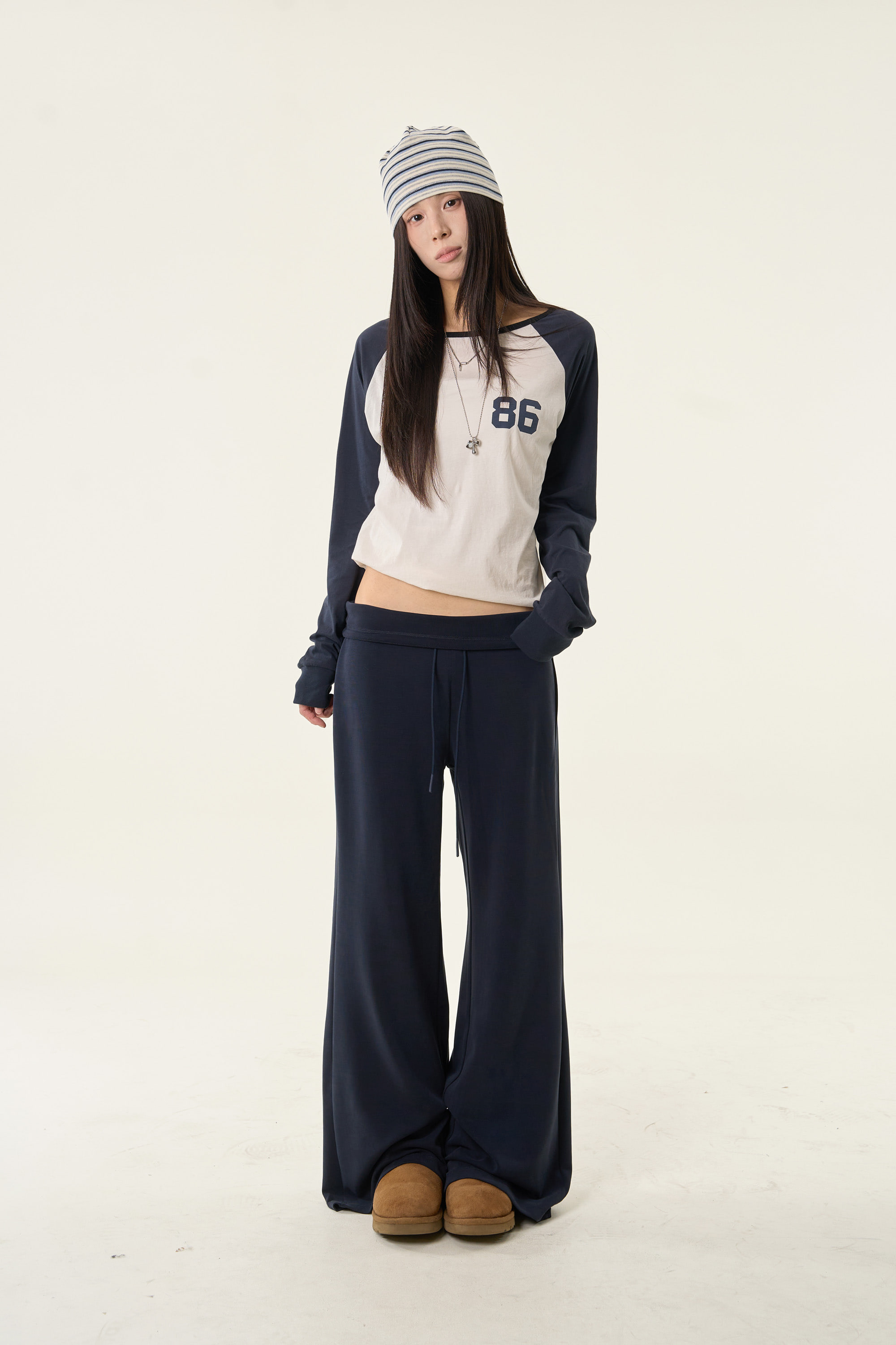 Graphic Raglan Long Sleeve Top
