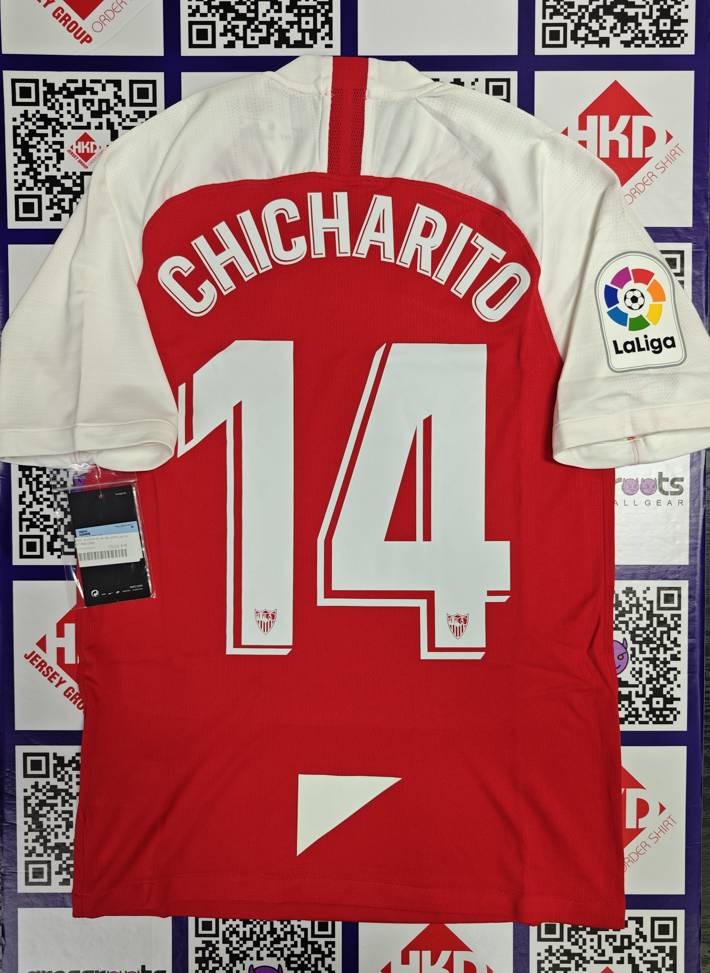 19/20 西維爾 客 SizeM 連原裝CHICHARITO 西甲字章