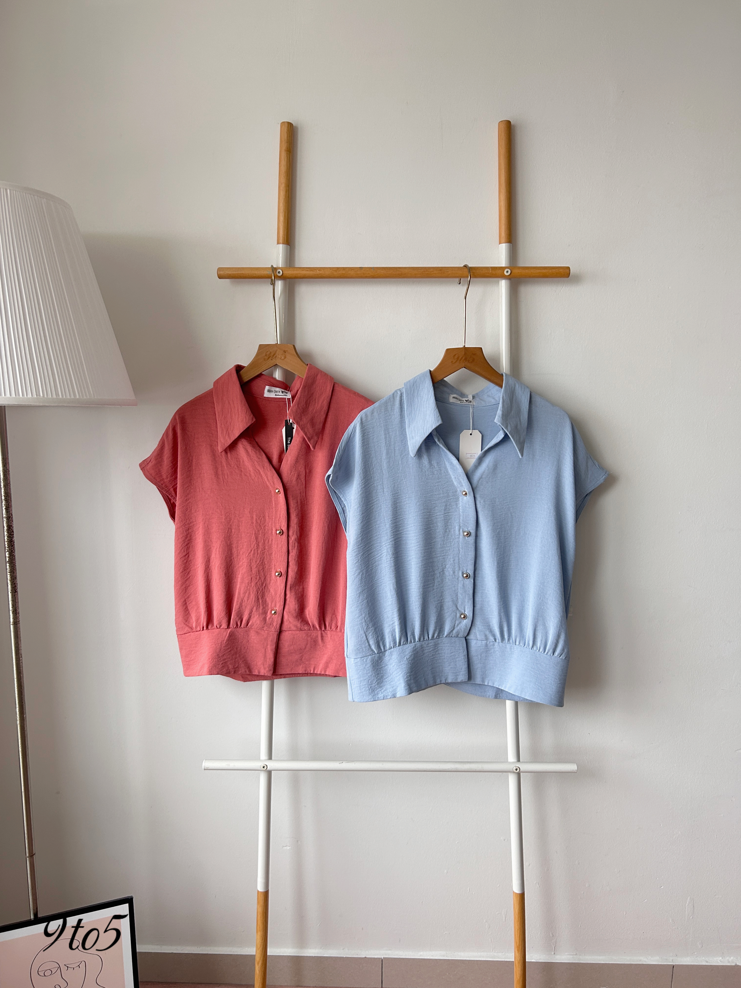 T4311 Cape Sleeve V neck top - 3 Colors 