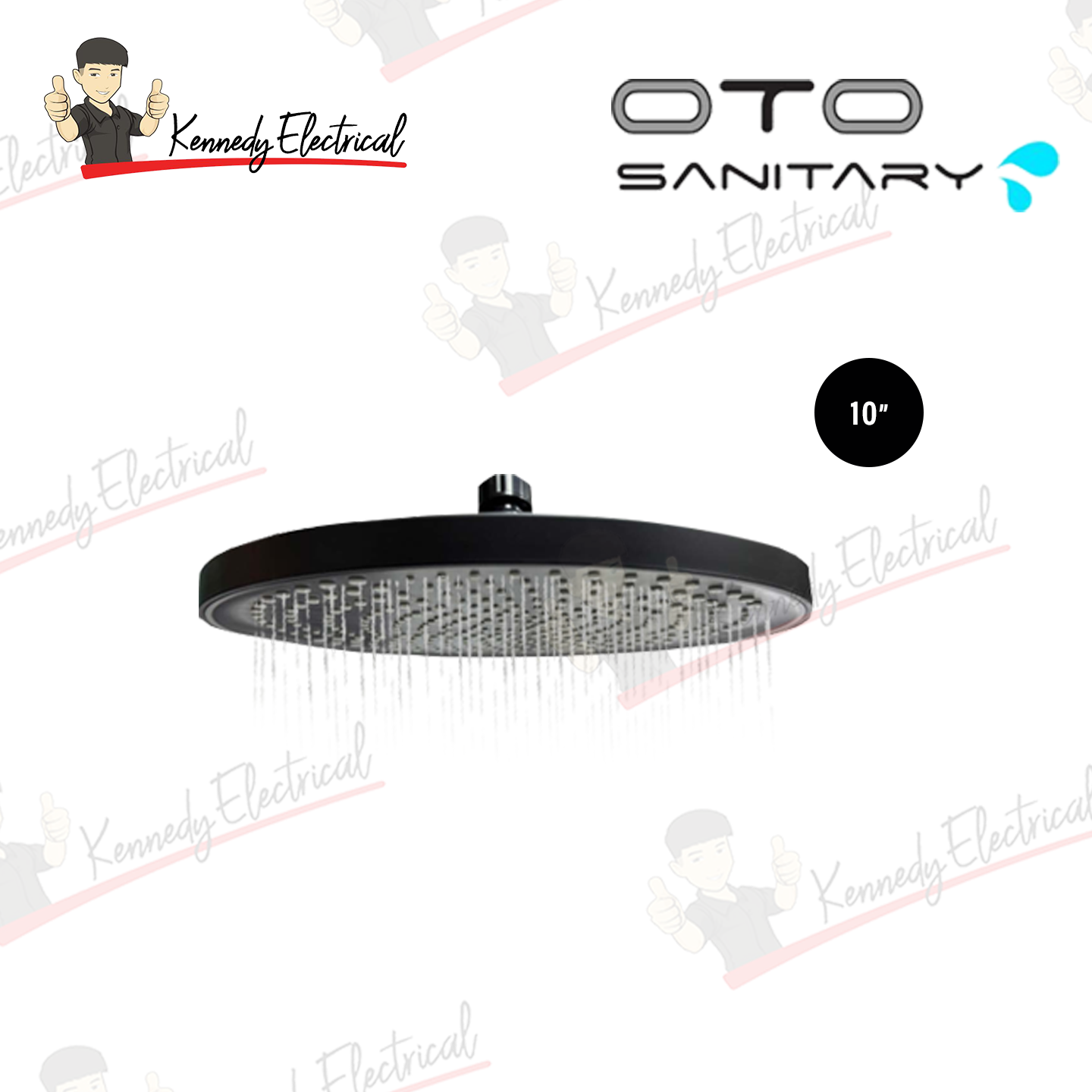 Otosani Round Shower Head With Arm Mb (Yz-Y6#) RSHR-07MB