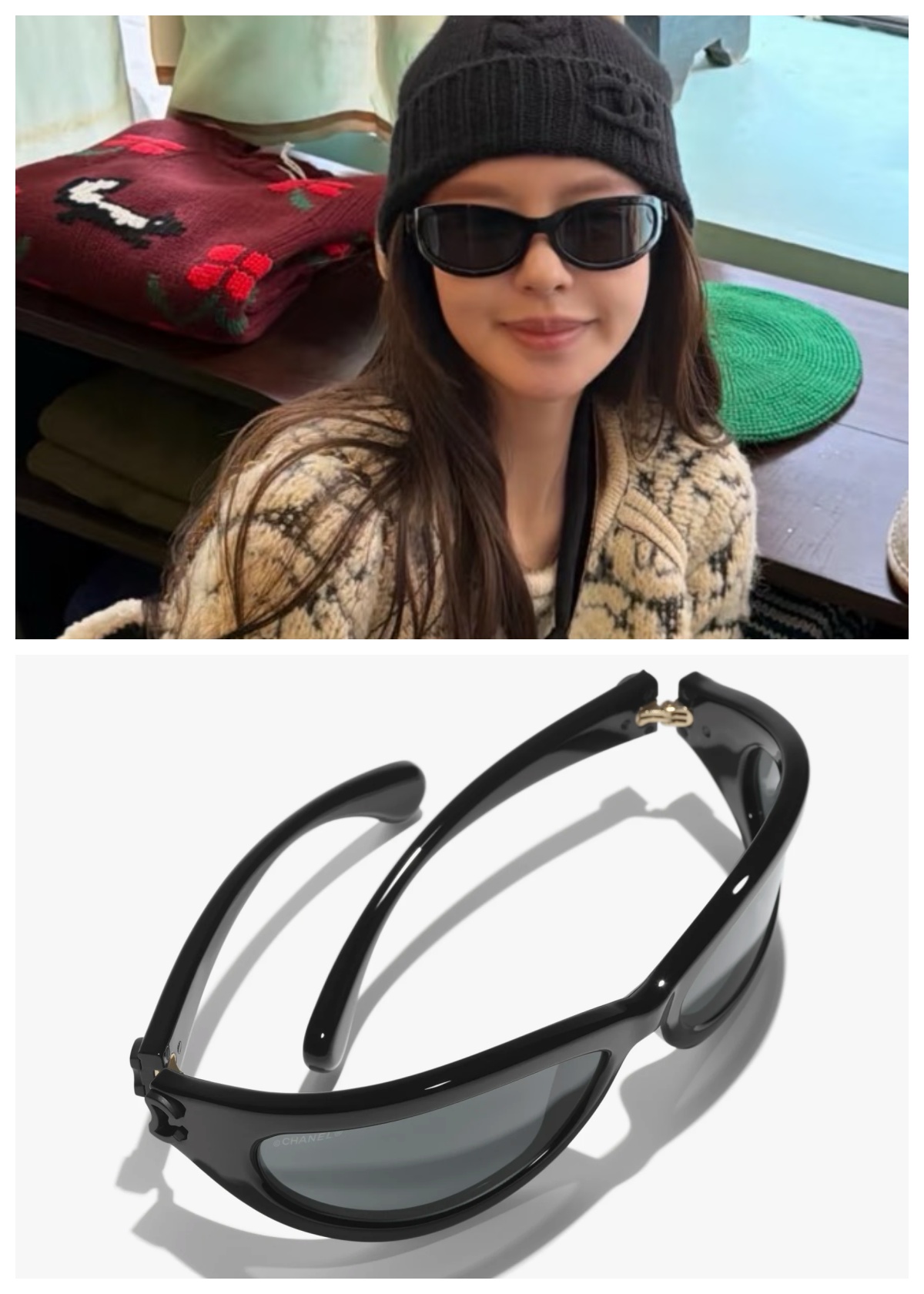 CHANEL 眼罩式太陽眼鏡