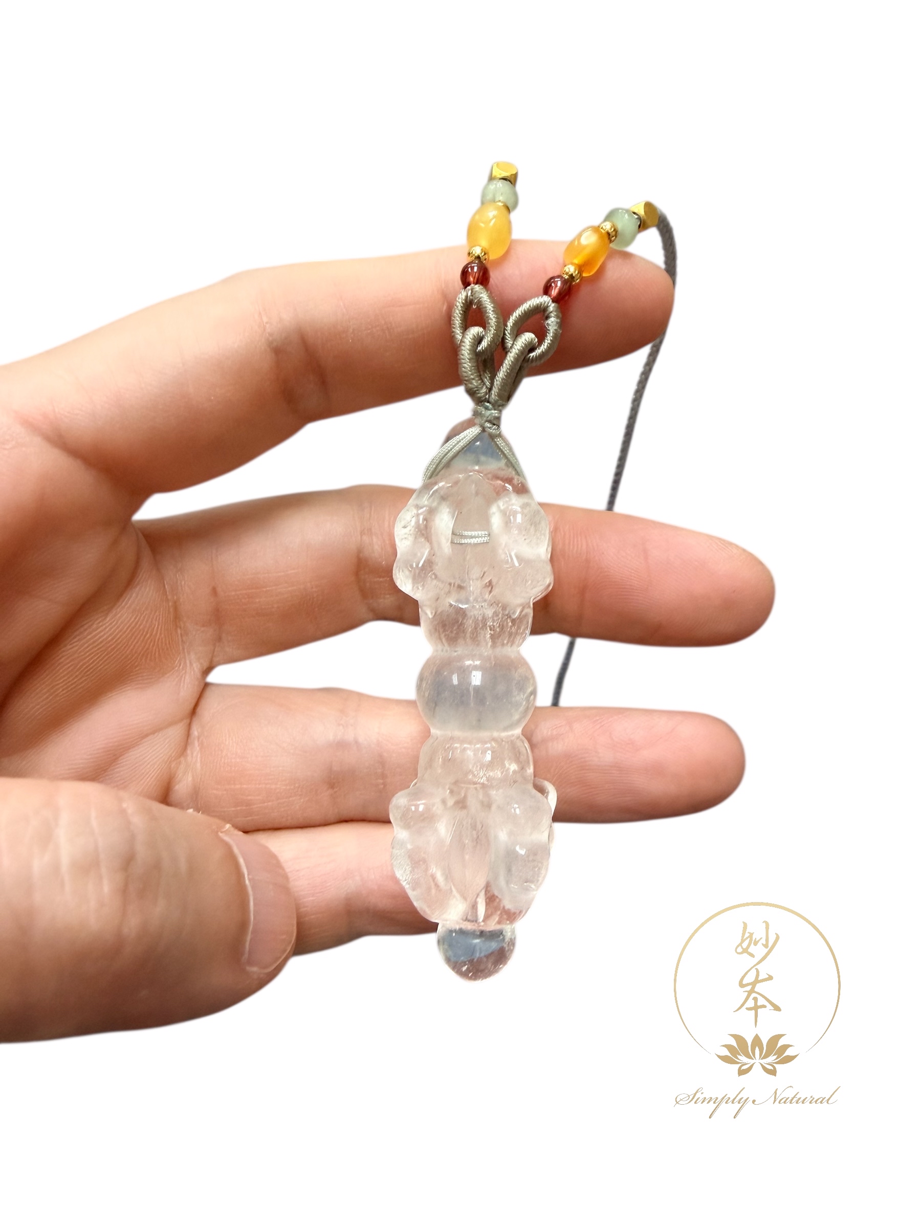 白水晶金剛杵吊咀（已加持）#2