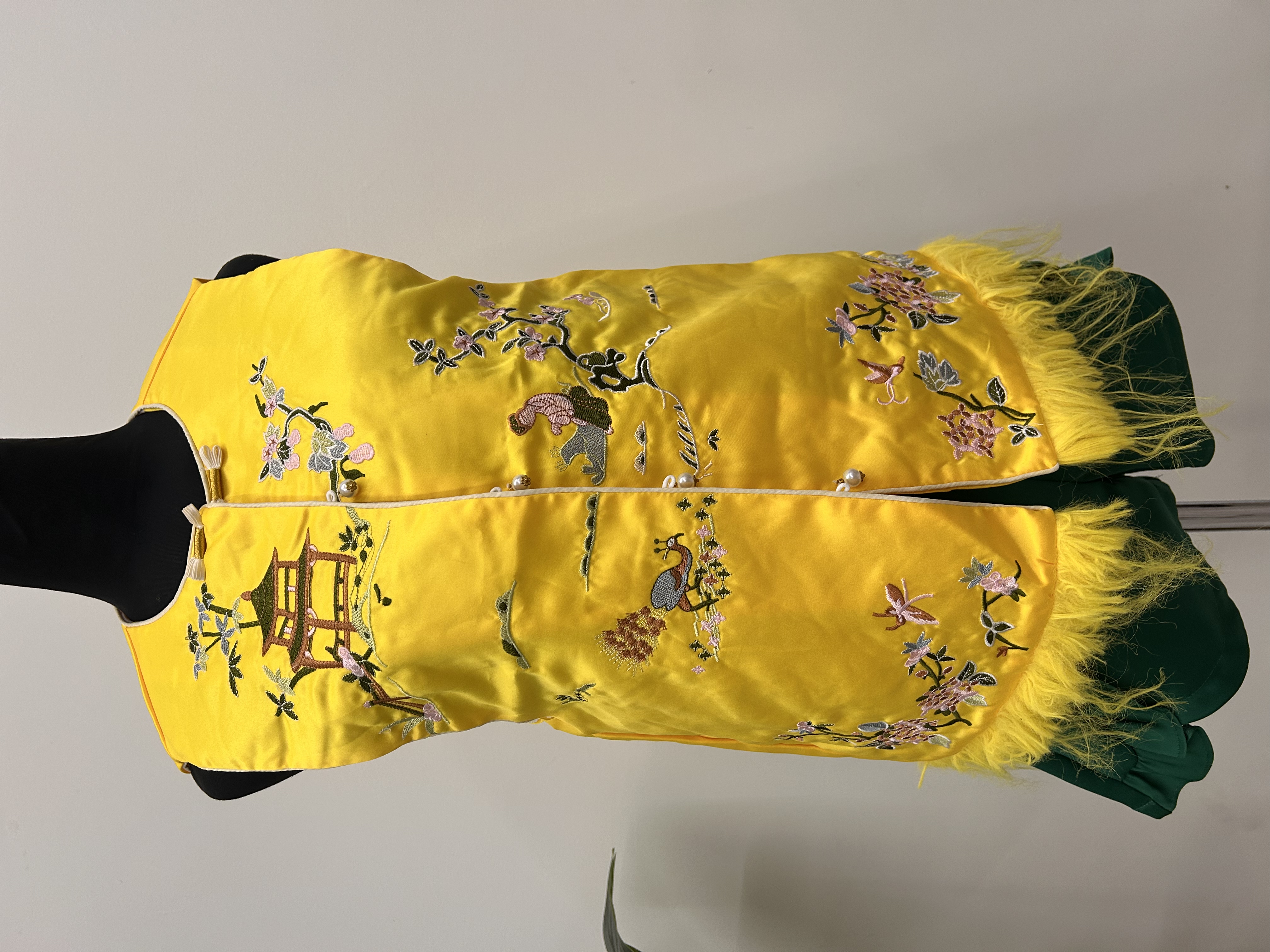 562.WB Tang Suit Vest Jacket Yellow