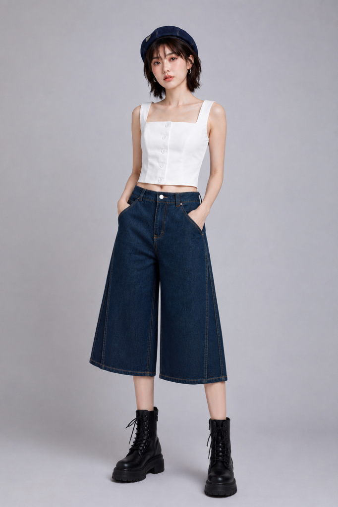 CB2731 Luna Sculpt Square Neck Crop Top