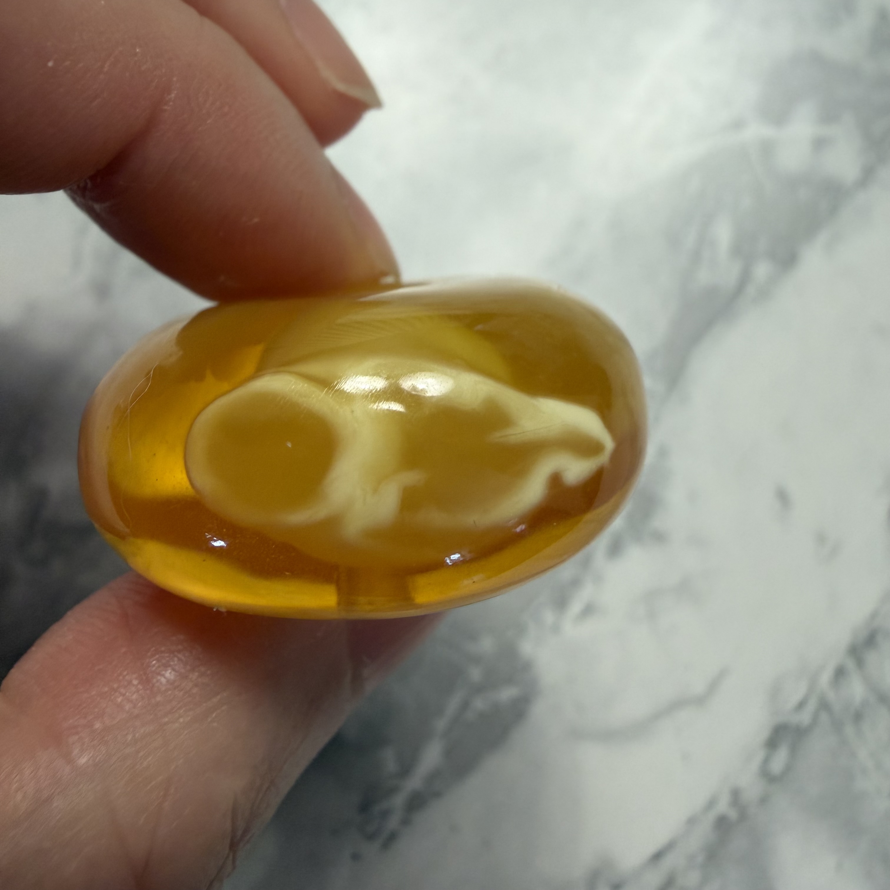 ［閉店一口價］波羅的海金白妖花平安扣