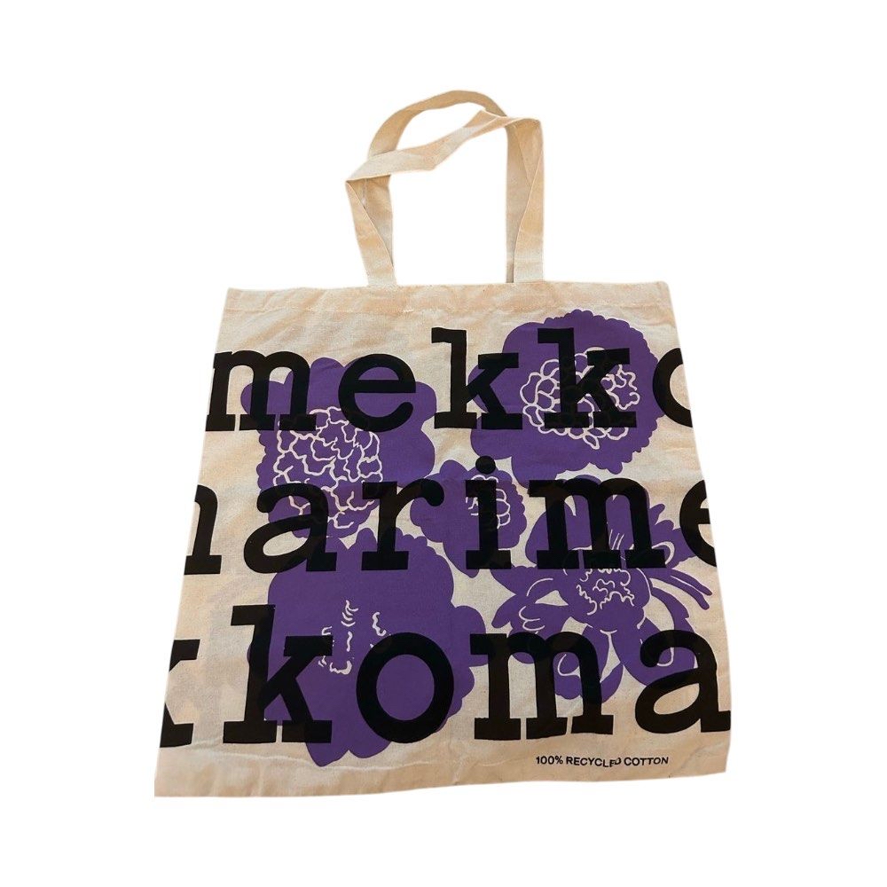 Marimekko Tote Bag 紫花圖案