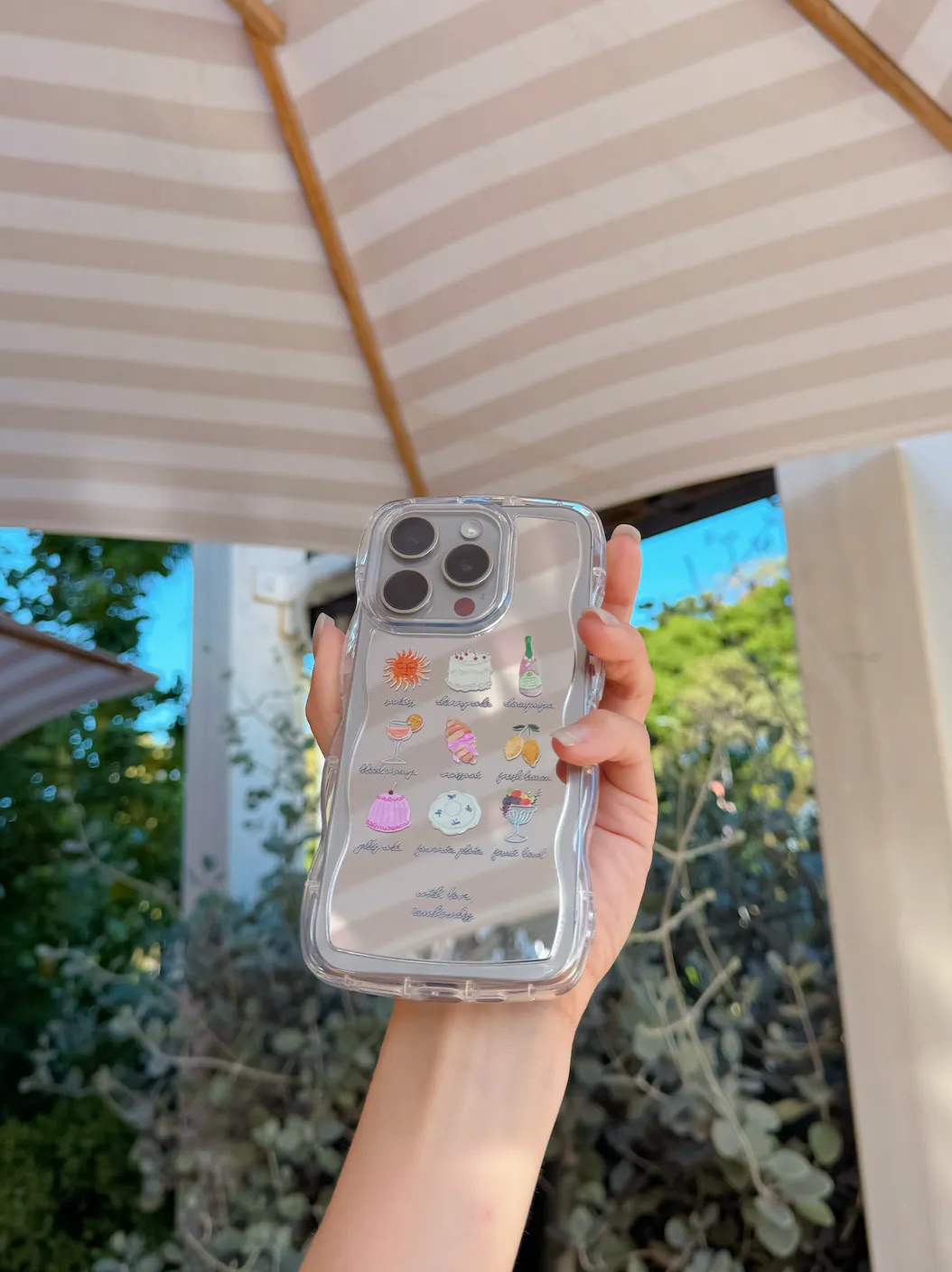 【Party & Summer!】波浪邊框鏡面 iPhone Case