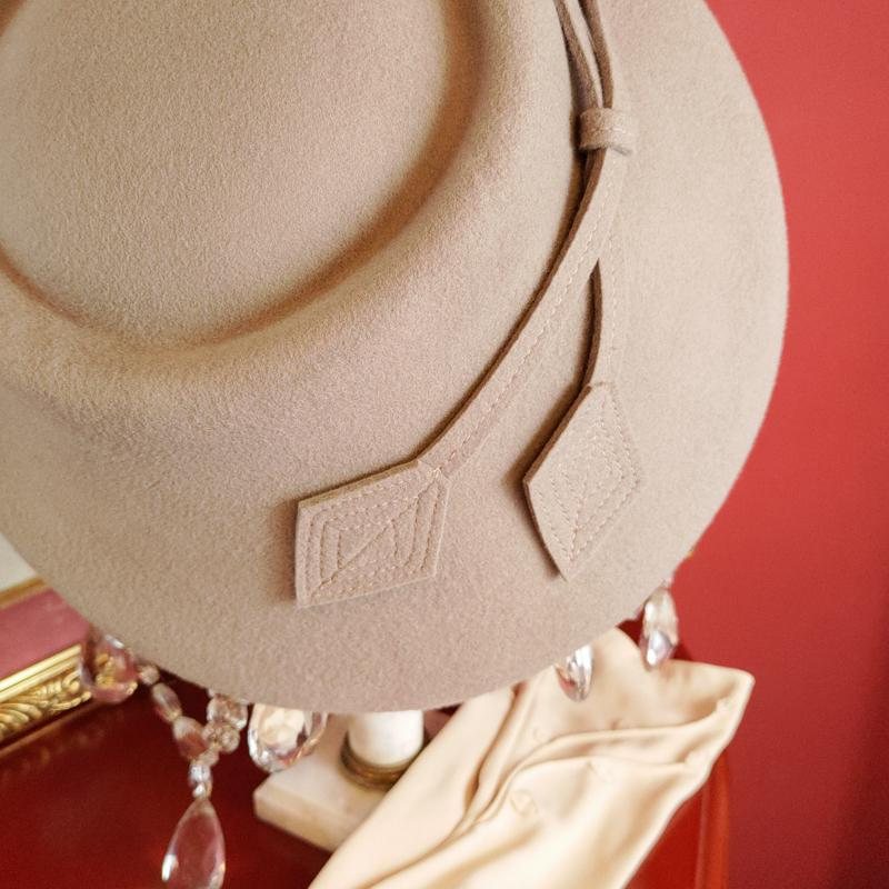 Curated Item: 1940s-Inspired Classic Wool Saucer Hat - Available in Different Colour (LE001)