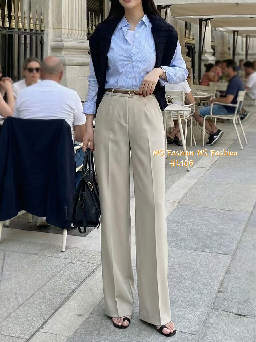 HL105 韓國🌼Howluk靚料闊筒西褲