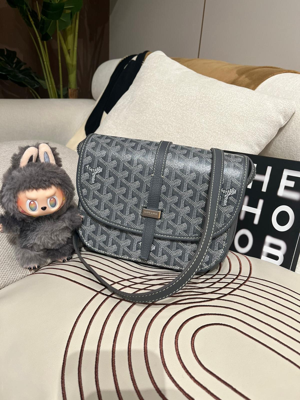 Goyard Belvedere PM Bag Grey 100%Authentic, 98%New ✅Dust bag