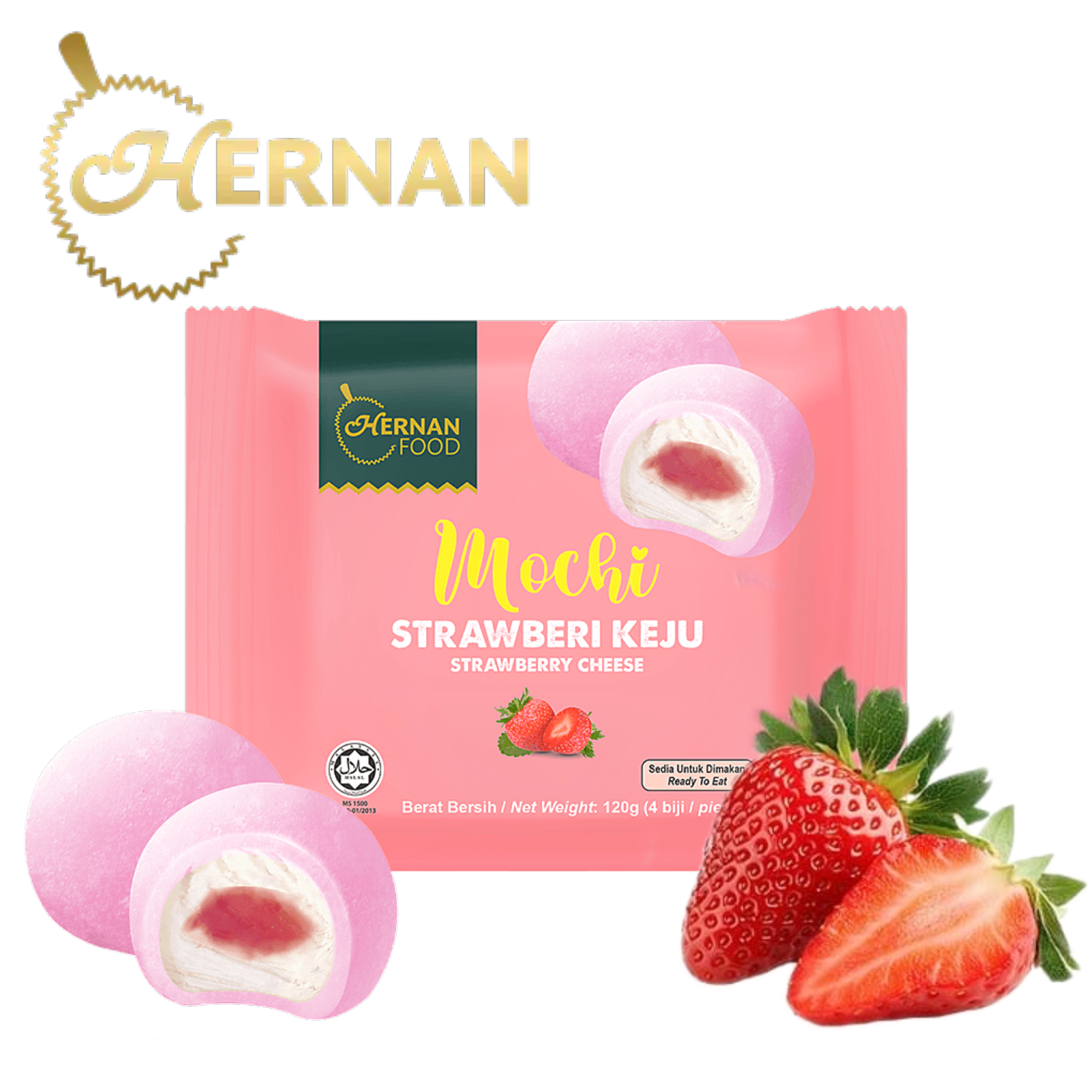 ❄️馬來西亞 和南士多啤梨麻糬 Malaysia Hernan Strawberry Mochi