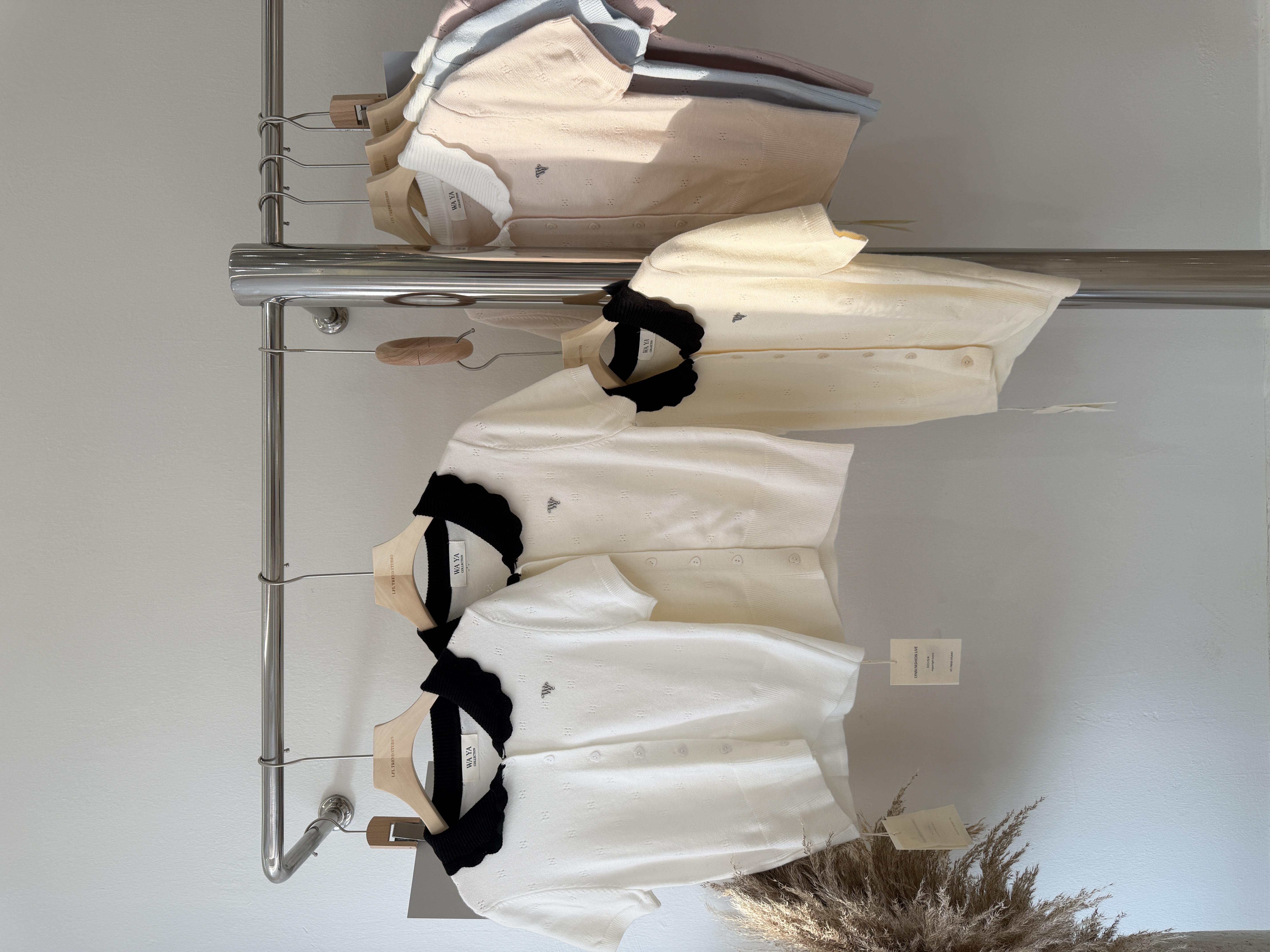 6520 韩系小香风撞色娃娃领短袖