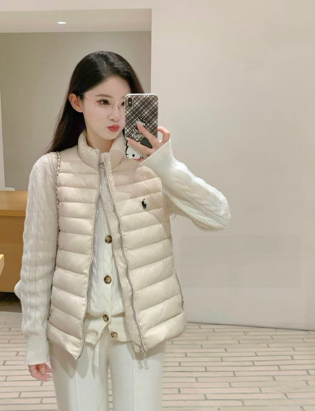 POLO RALPH LAUREN Horse Embroidered Quilted Vest 輕薄排骨羽絨棉背心