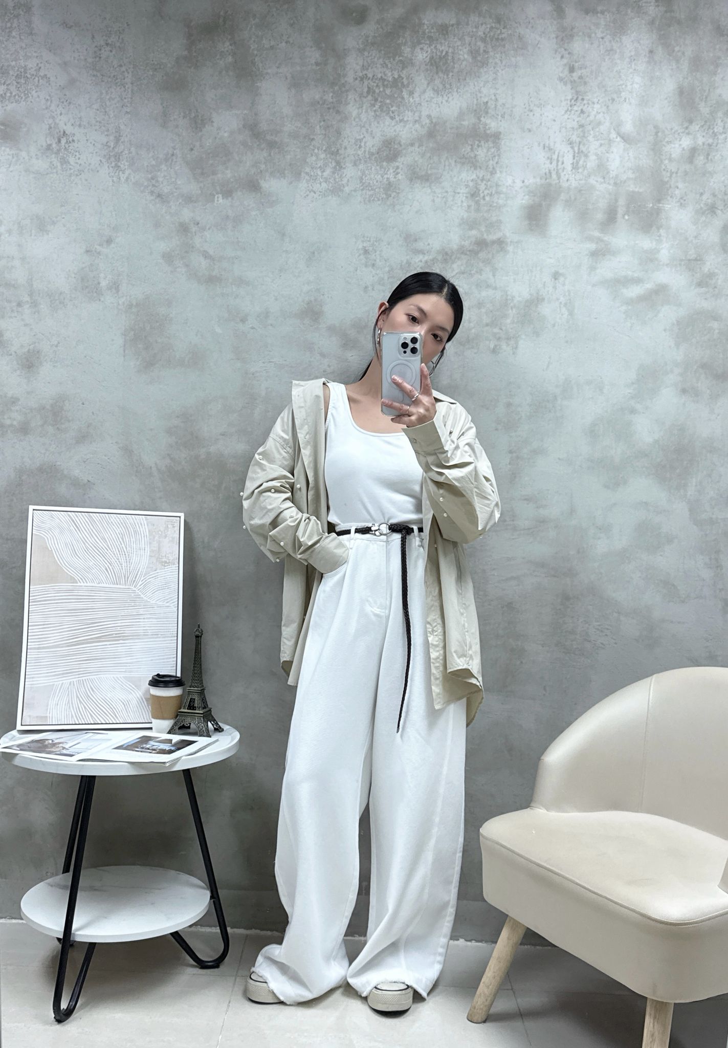 C03 方領暗紋背心