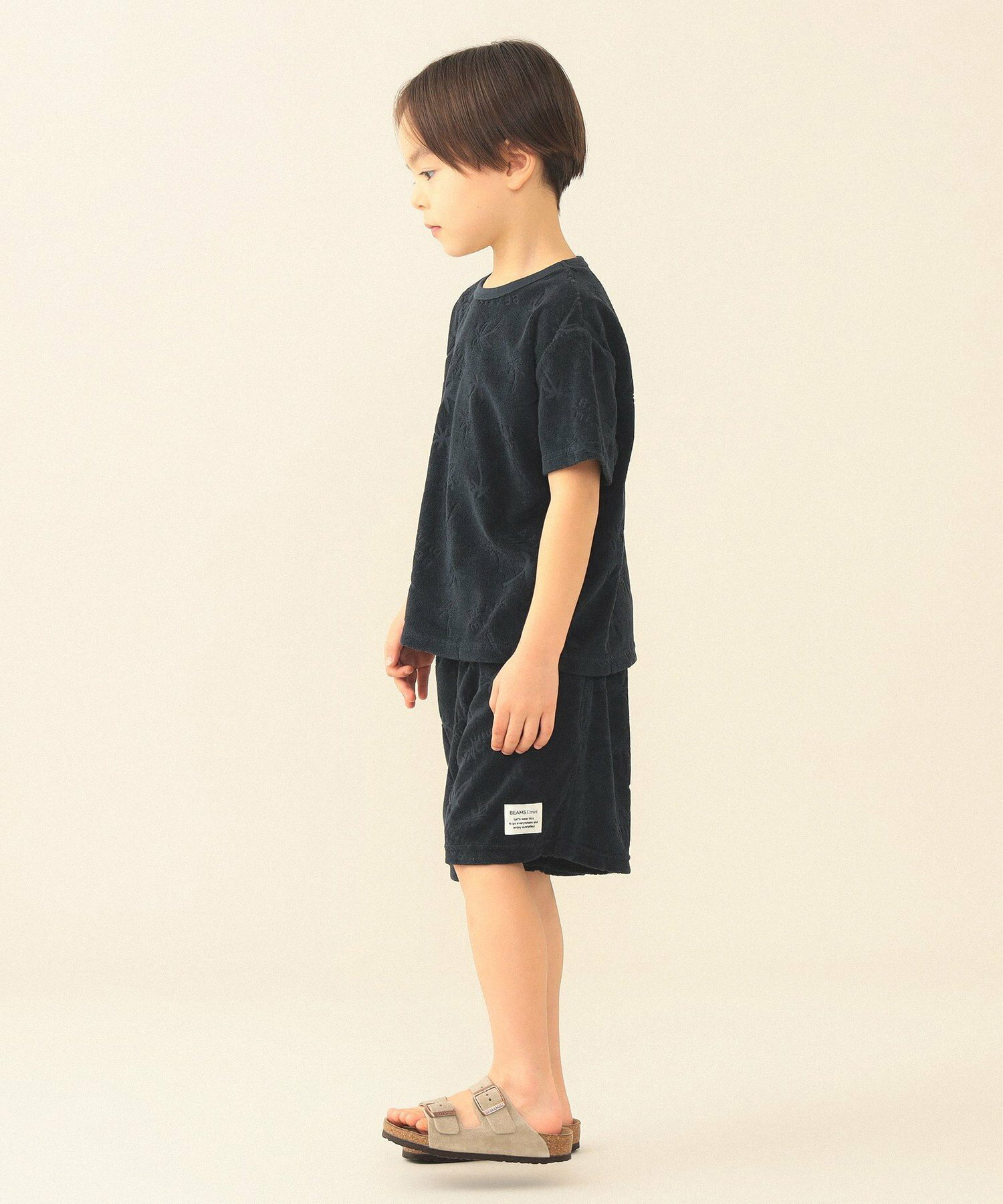 🆕【⭐訂購⭐】🇯🇵 日本直送 🌀🇯🇵 日本直送🇯🇵 #BEAMS mini 棕櫚樹暗紋 絨面毛巾布料 短褲［3款選］🌀 [ELCA-0113][260331]