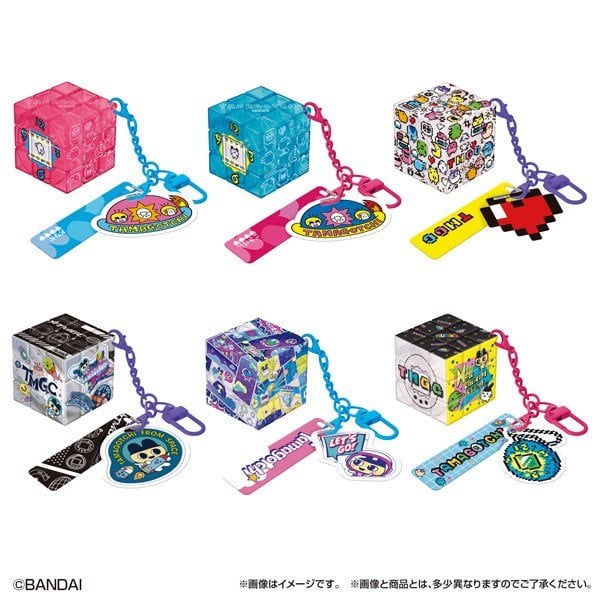(預訂訂金 $100) (總價 $378) MegaHouse RUBIK's ID Tamagotchi 他媽哥池 鎖匙扣 (原盒6盒) (1套6款) (行版)