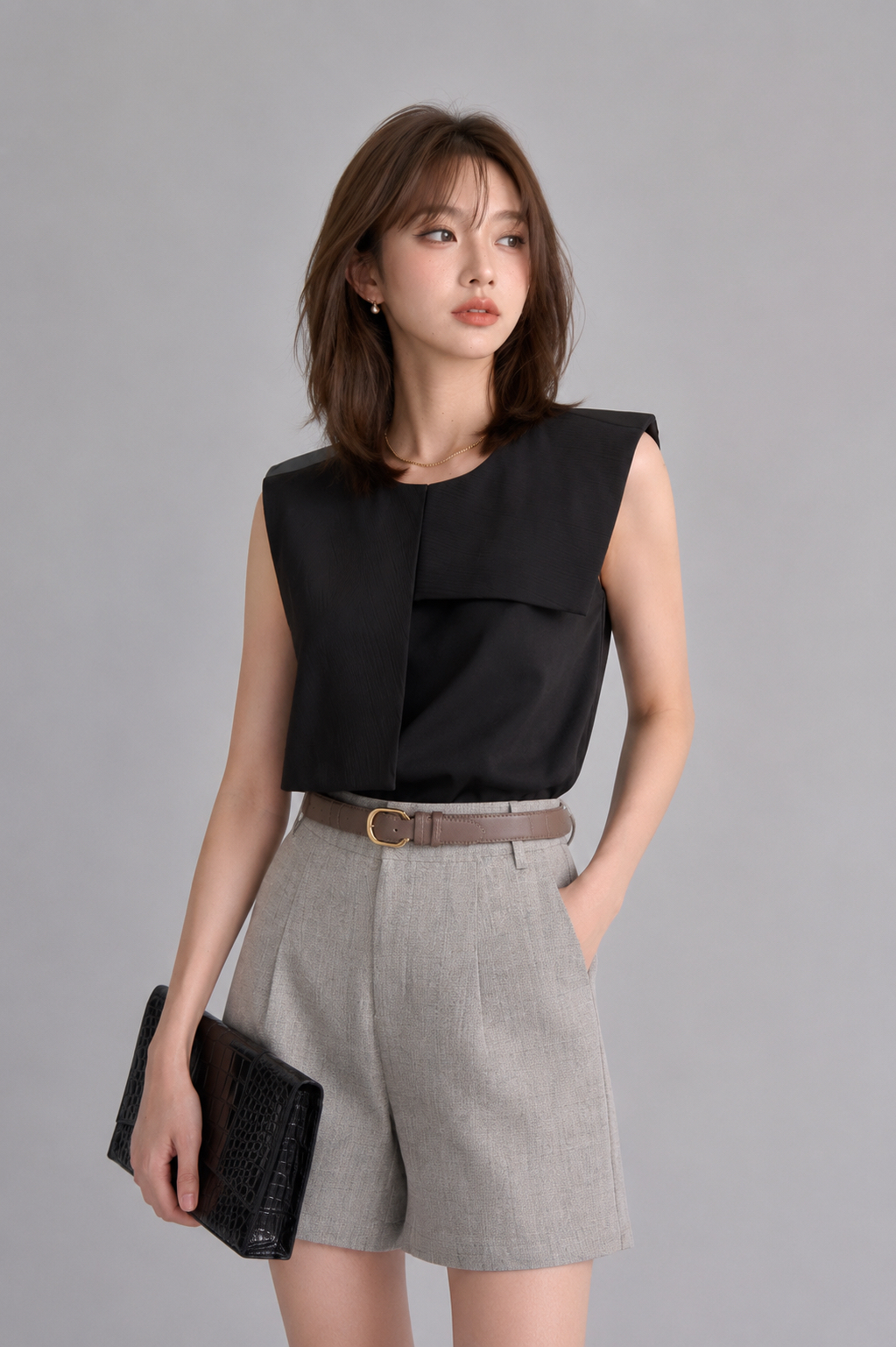 69006 Aurora Drape Statement Top