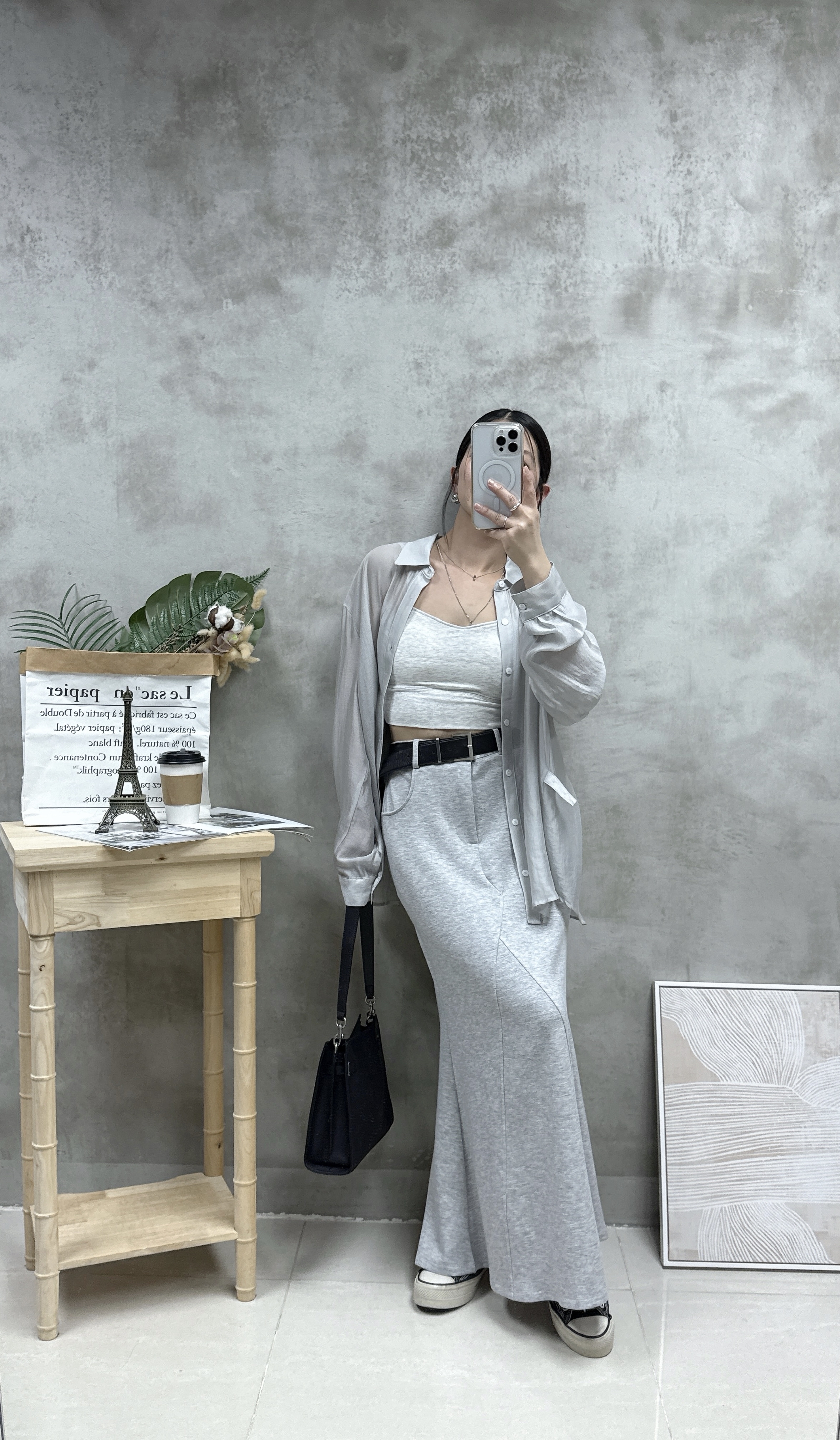 絲質側扣防曬恤衫