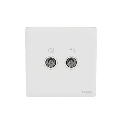 施耐德 Unica X 皎月白 TVFM蘇