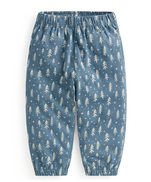 竹節棉印花束口褲-Baby