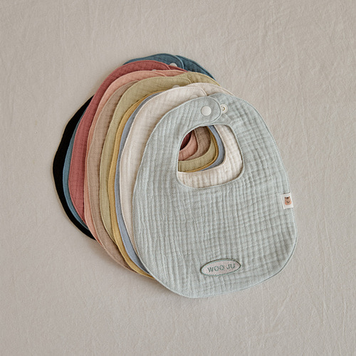 DTD Rainbow 6重棉紗系列-姓名訂製寶寶專屬圍嘴