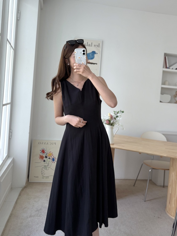 Daphne Flare Dress (Black)
