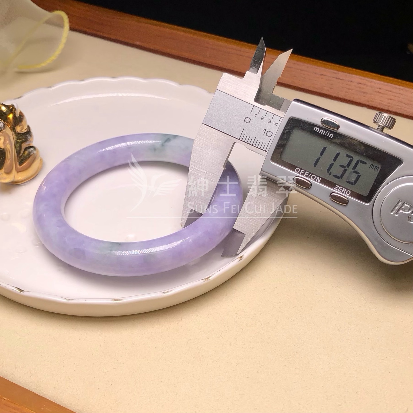 木那藍紫飄花圓鐲55.4mm