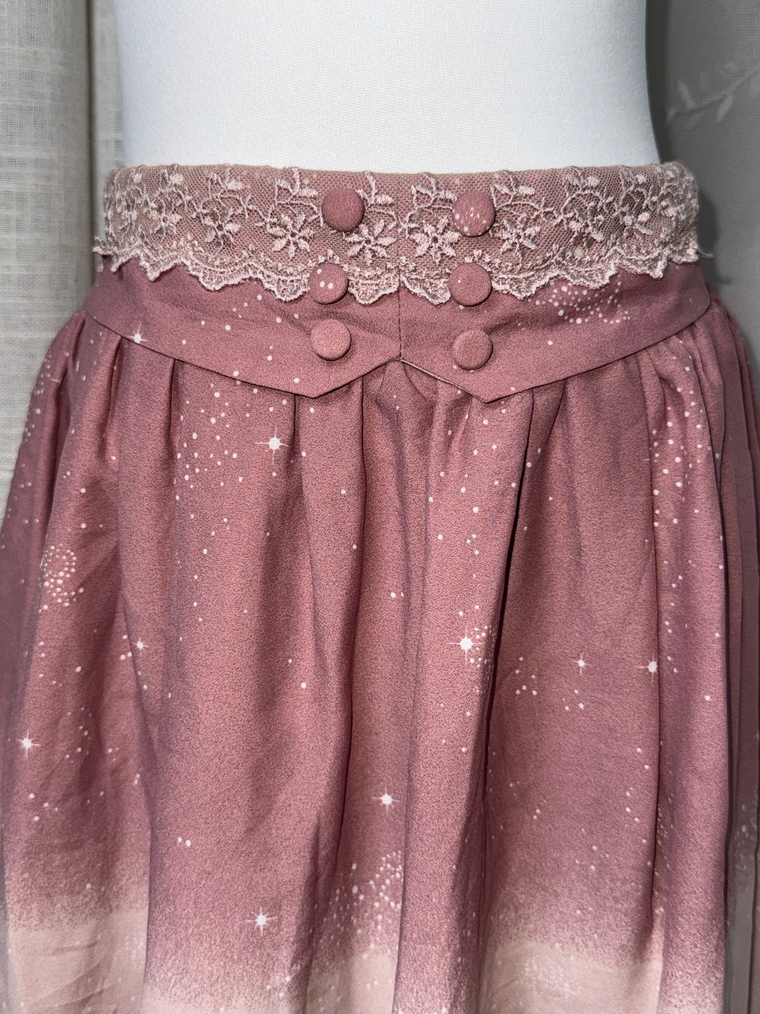 Fairytale Castle & Starry Sky Ombre Skirt