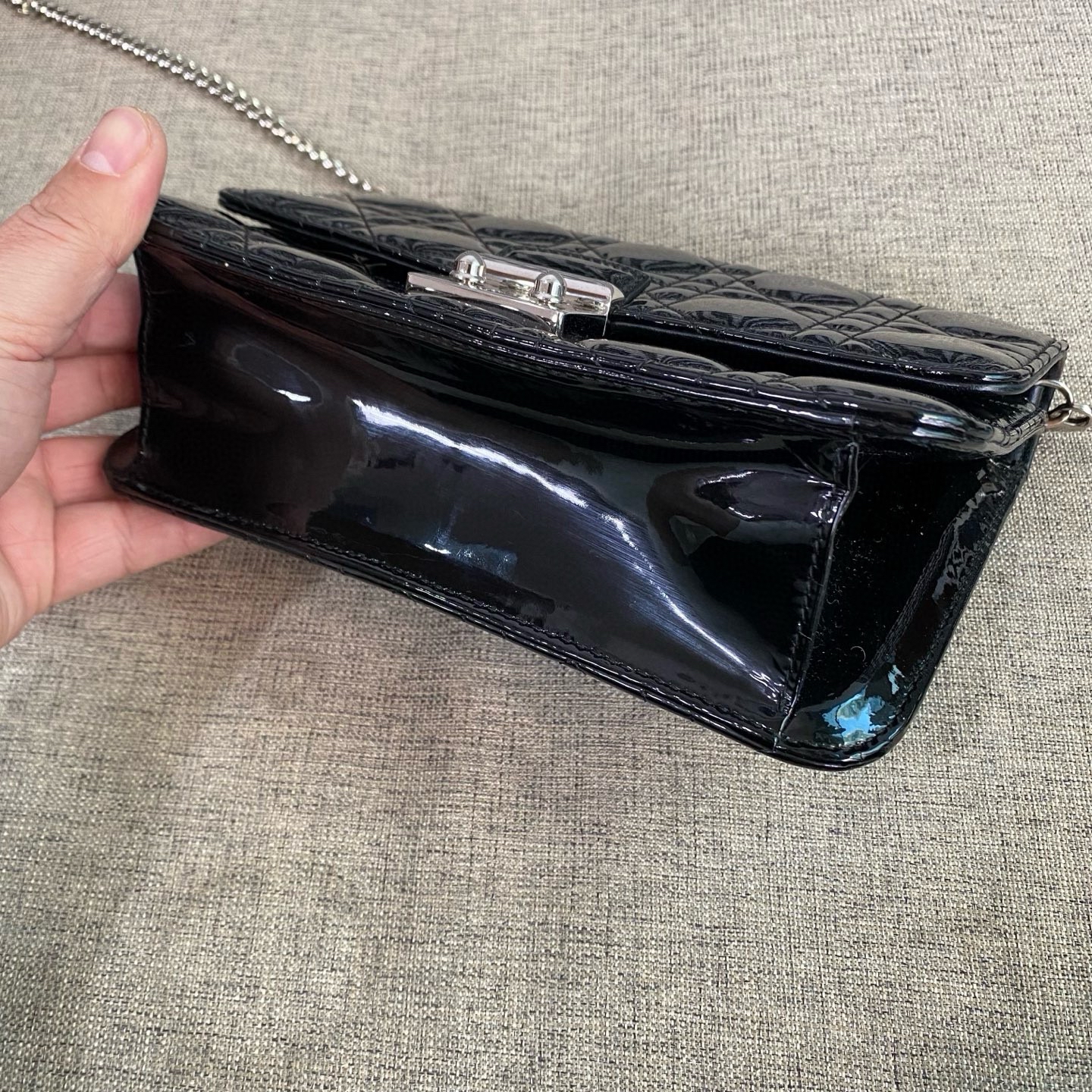 【預訂貨品】Dior黑色漆皮woc 