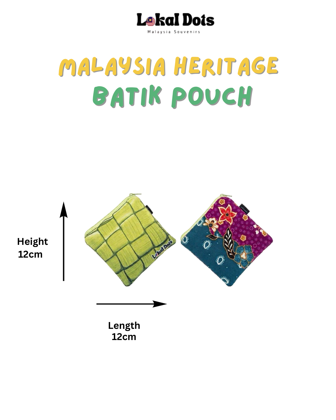 LD46 - Malaysia Heritage Batik Pouch (Ketupat)