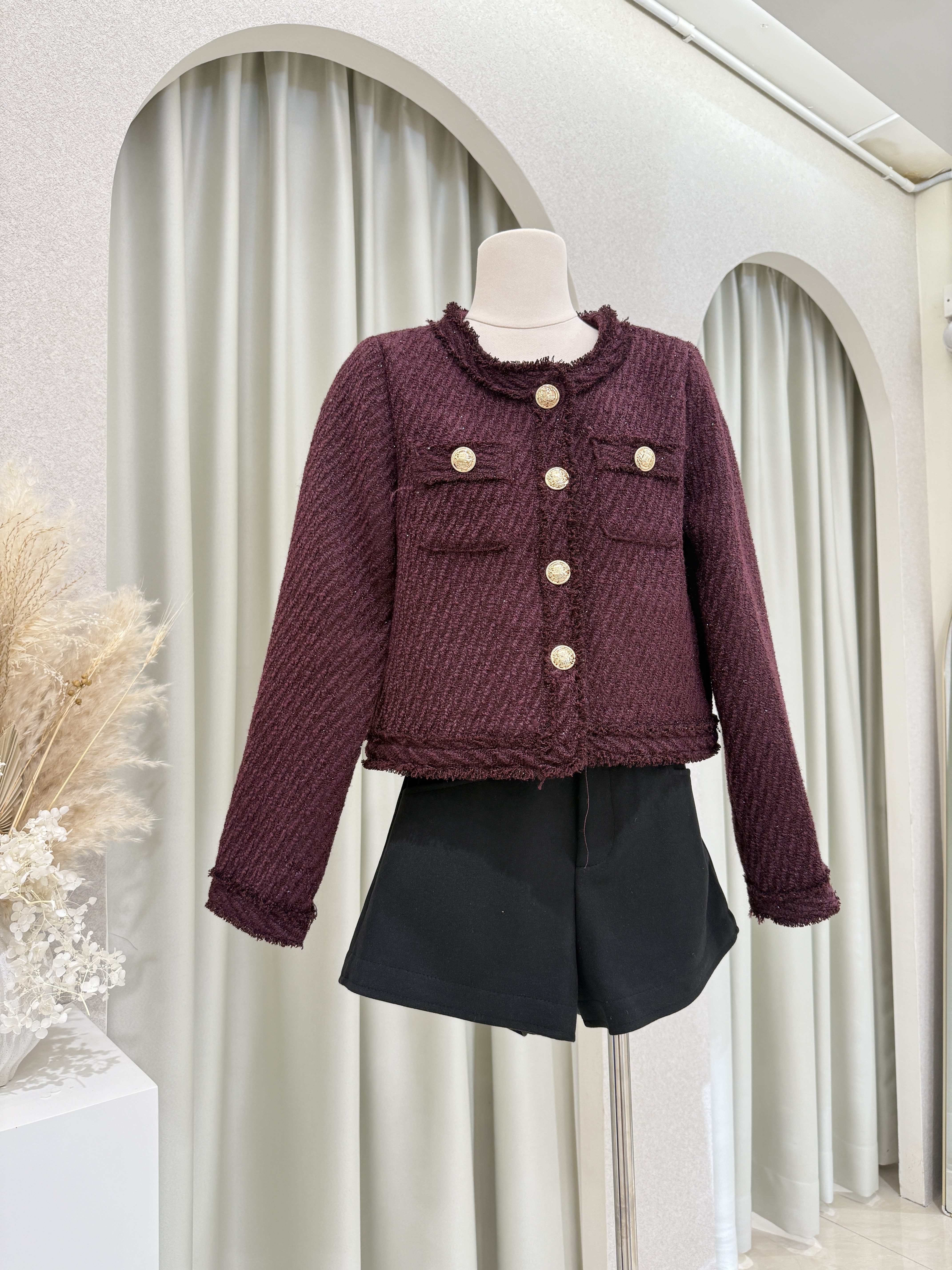 6841 高级名媛小香风外套