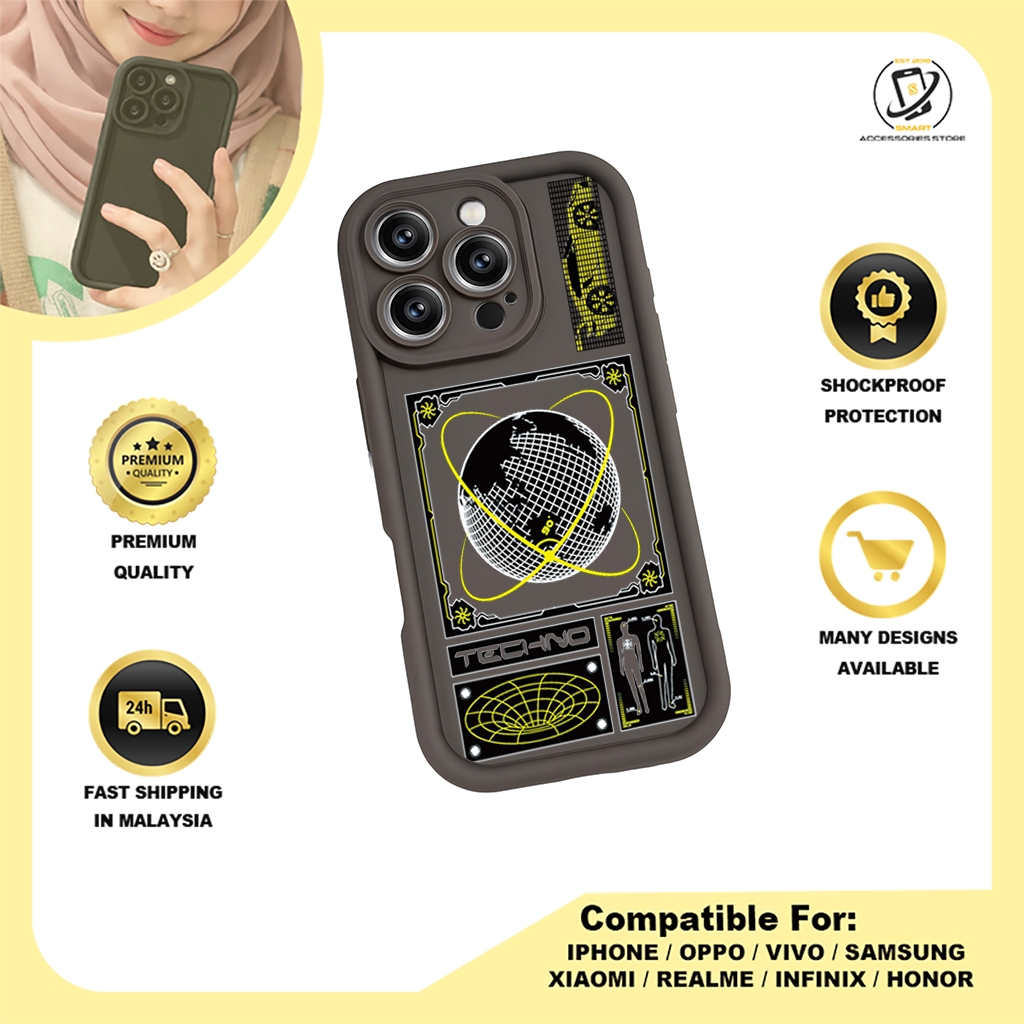 TPU DESIGN CASE PHONE FOR HONOR - DESIGN TECHNO