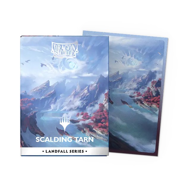 Dragon Shield - 100 License Sleeves - Standard Size  Landfall Series - Scalding Tarn - AT-16503