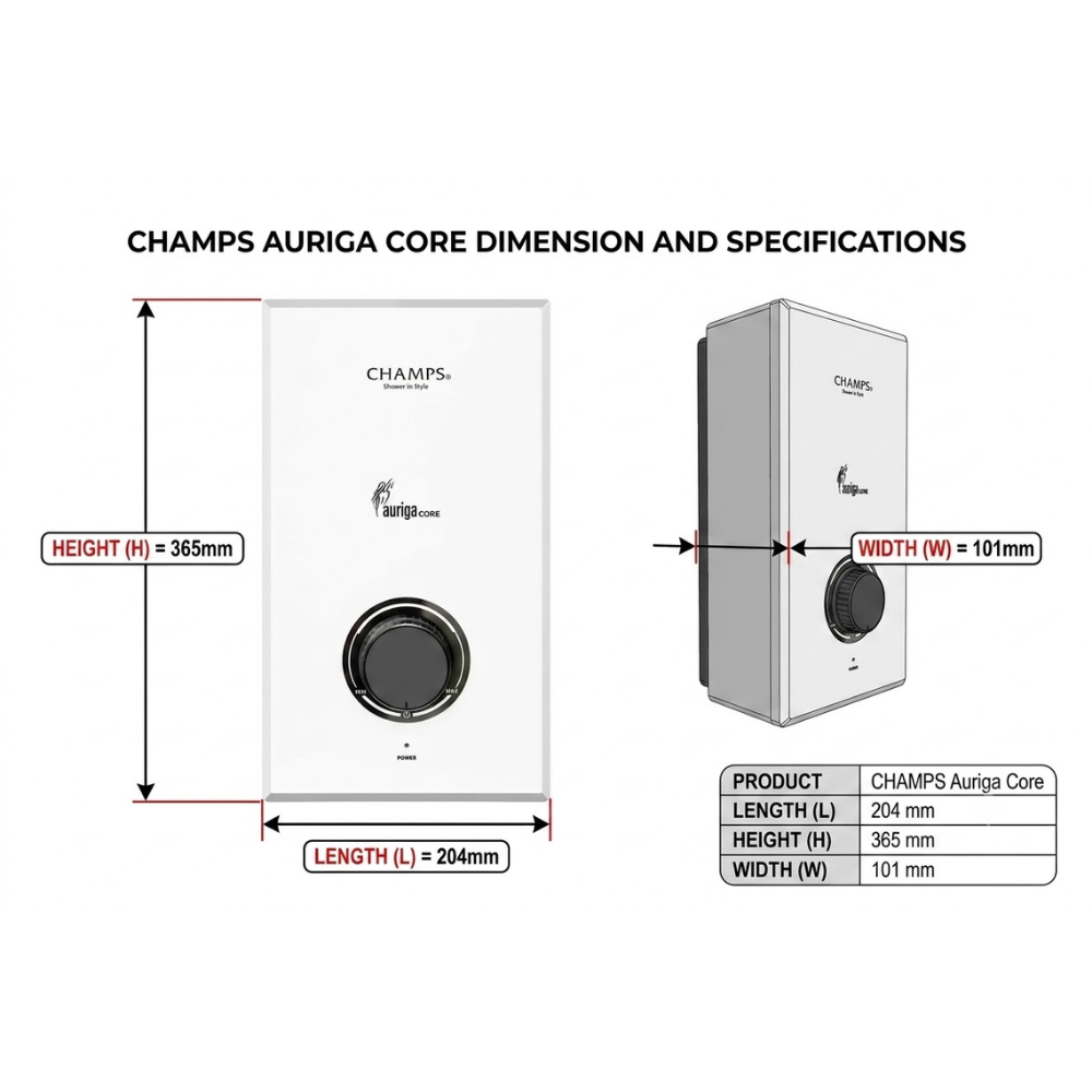 Champs Auriga Core Instant Water Heater USeu