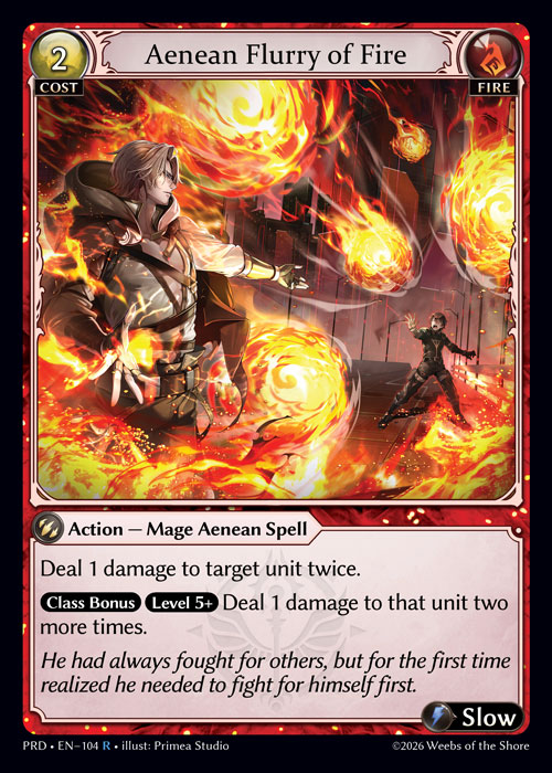 Aenean Flurry of Fire / PRD-104 (R)