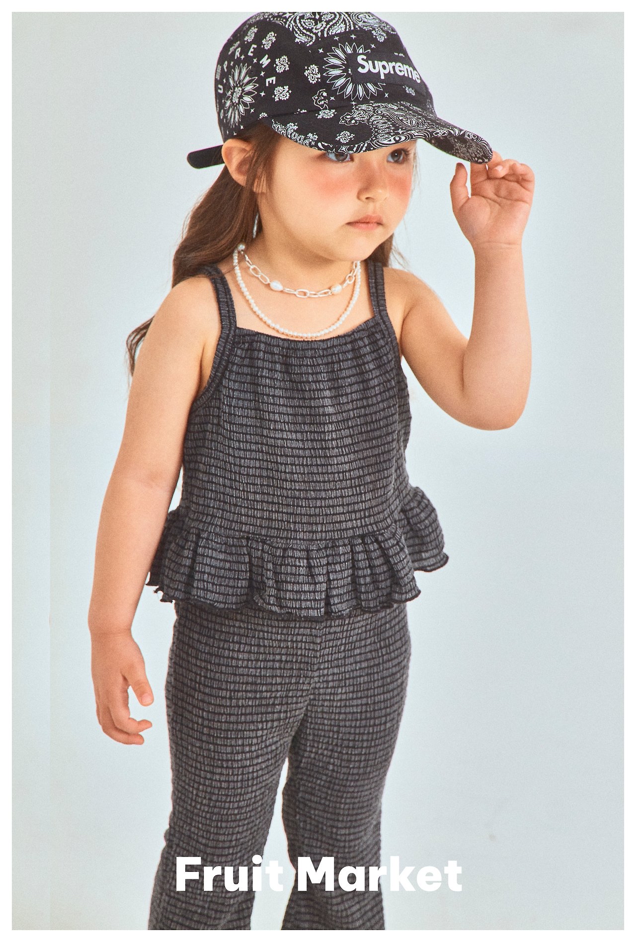 Fruit | sleeveless set ( Black M100-110)