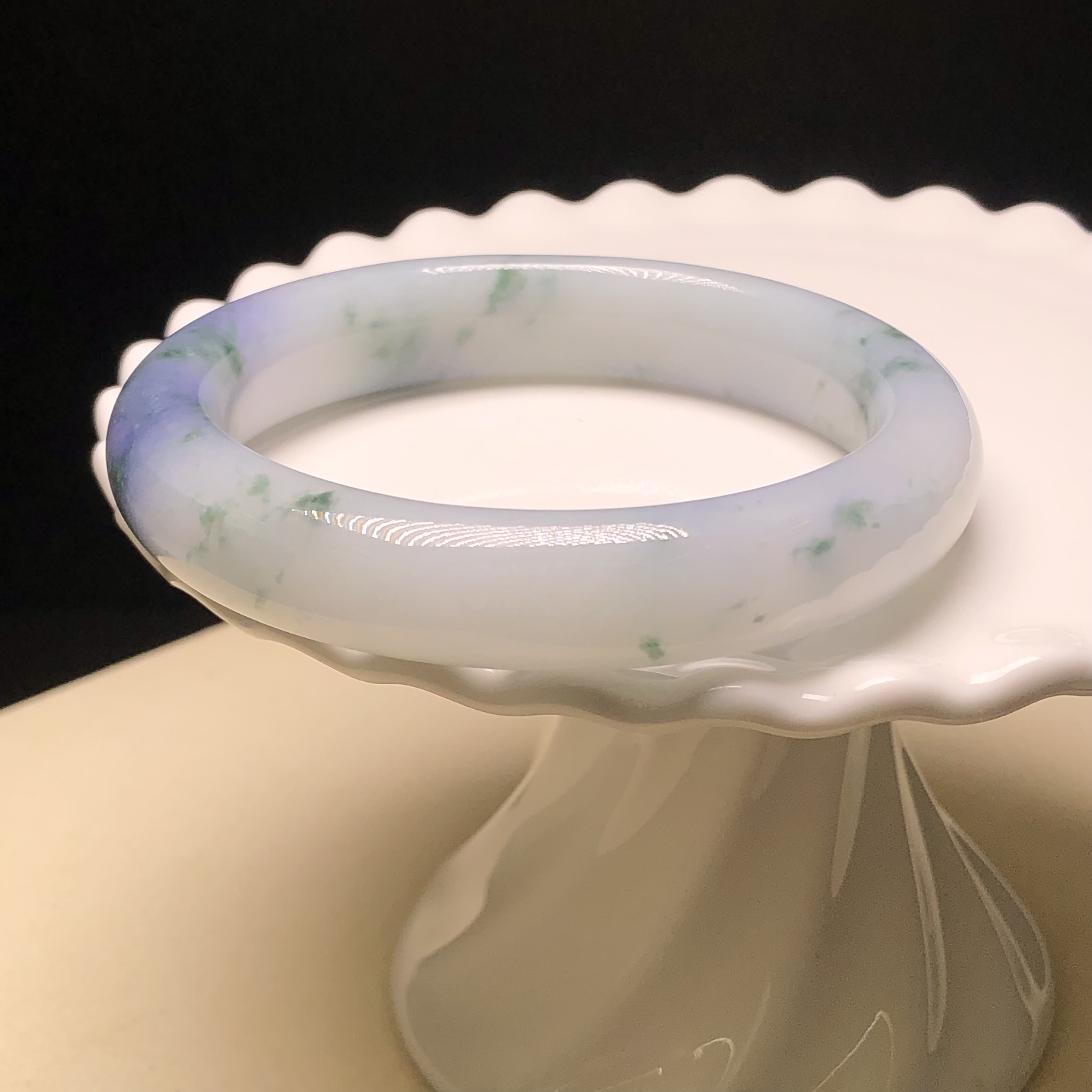 #C06293 🎁木那糯化飄花手福鐲53.8mm 