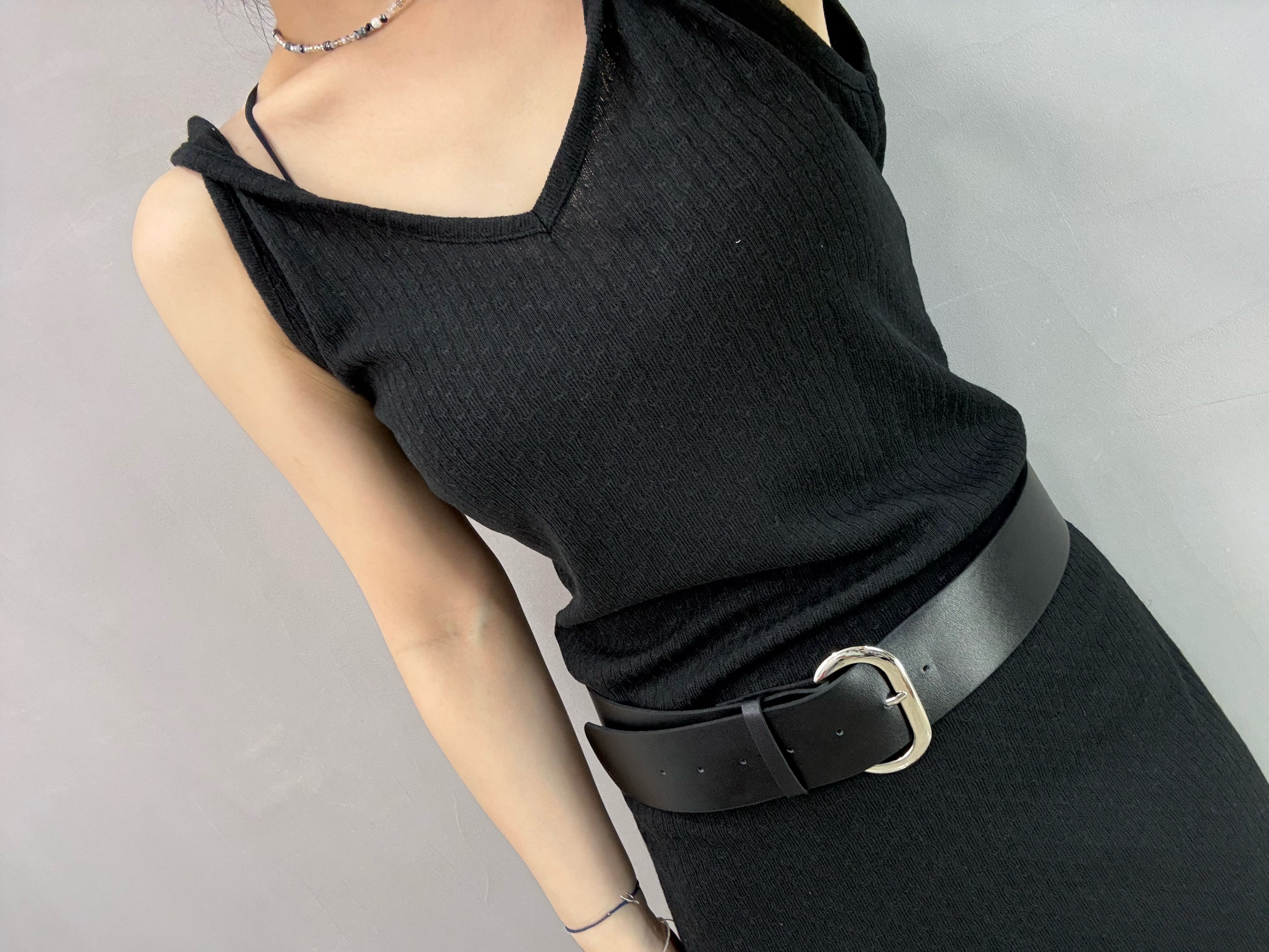 U78 銀扣粗Belt 