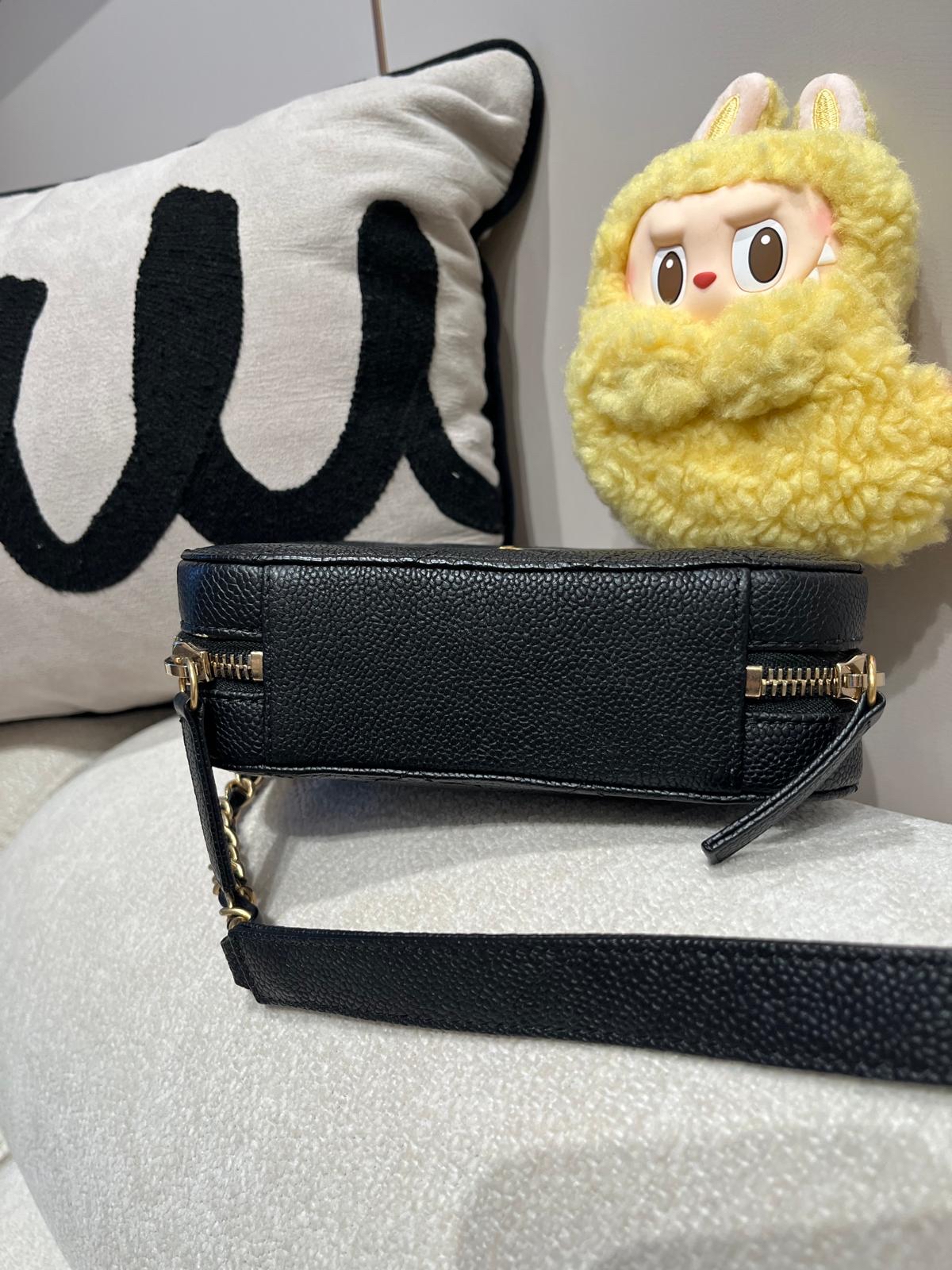 Chanel belt bag hobo黑色荔枝牛皮金扣100%Authentic,98%new ✅28貼✅塵袋✅盒 
